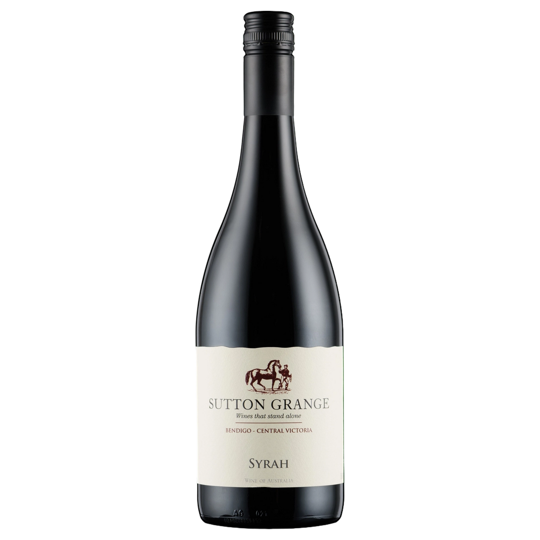 A bottle of 2021 Sutton Grange Estate Syrah 750ml Red Wine
