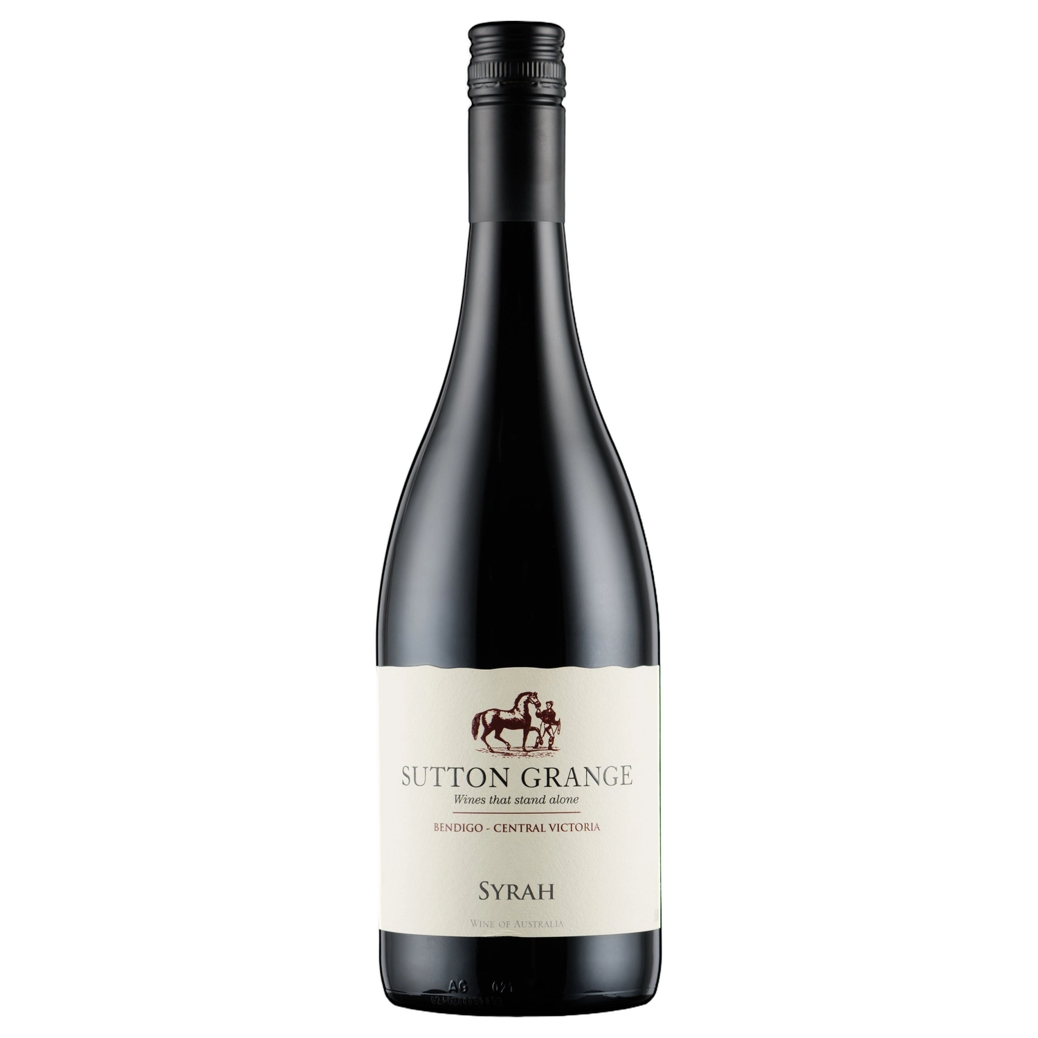 A bottle of 2021 Sutton Grange Estate Syrah 750ml Red Wine