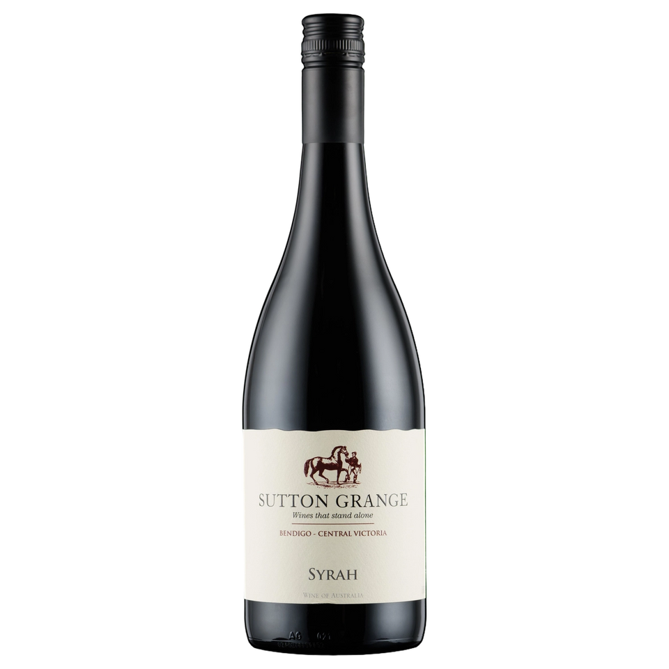 A bottle of 2021 Sutton Grange Estate Syrah 750ml Red Wine