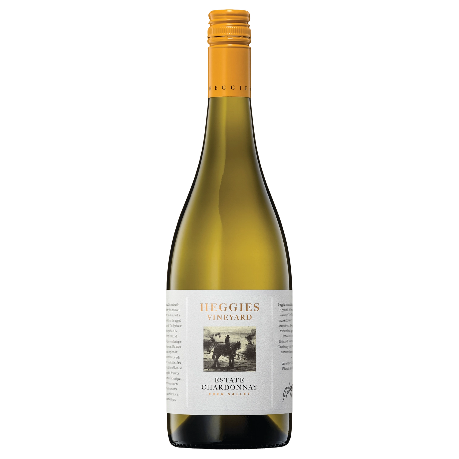 A bottle of 2024 Heggies Vineyard Estate Eden Valley Chardonnay 750ml White Wine
