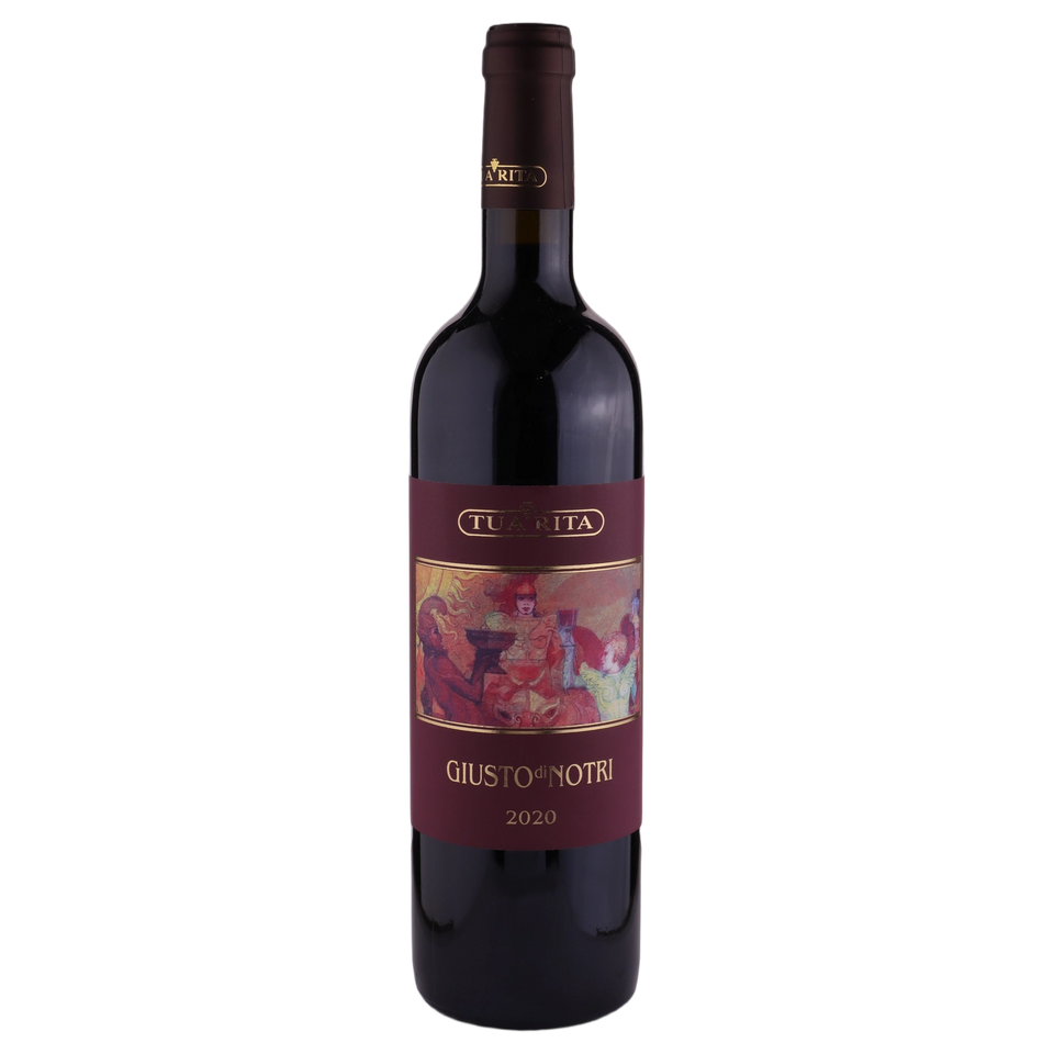 A bottle of 2020 Tua Rita Giusto di Notri 750ml Red Wine