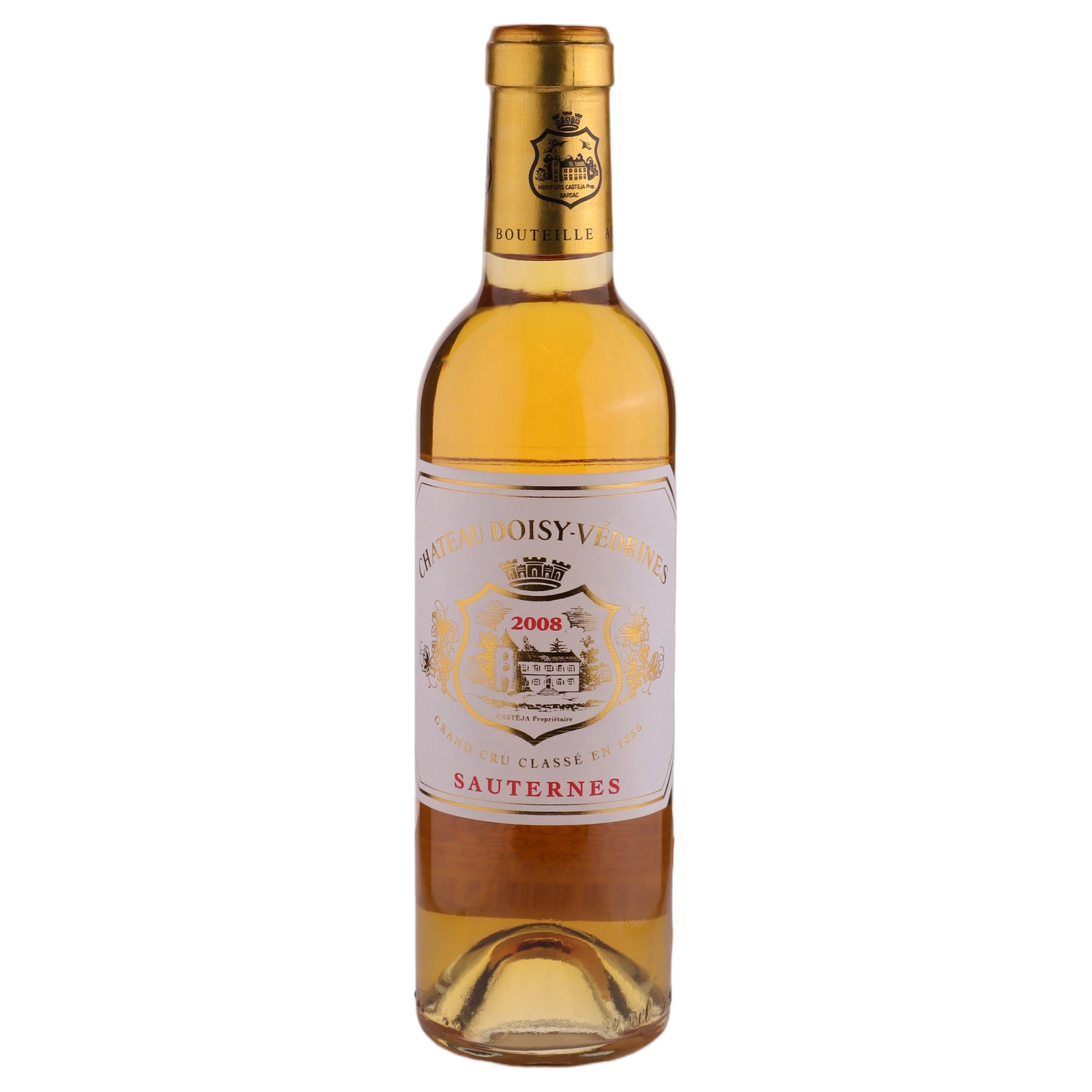 A bottle of 2008 Château Doisy Védrines Grand Cru Classé En 1855 375ml White Wine