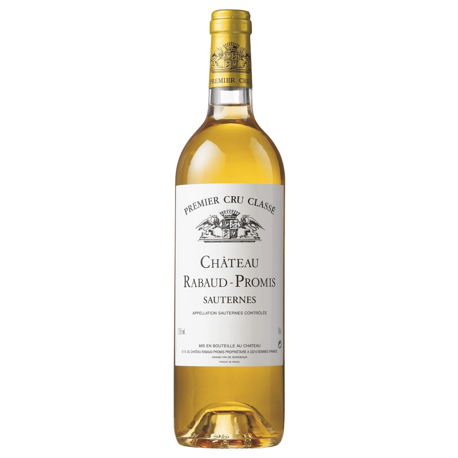 A bottle of 2005 Château Rabaud Promis Sauternes 1er Grand Cru Classé 1855 375ml White Wine