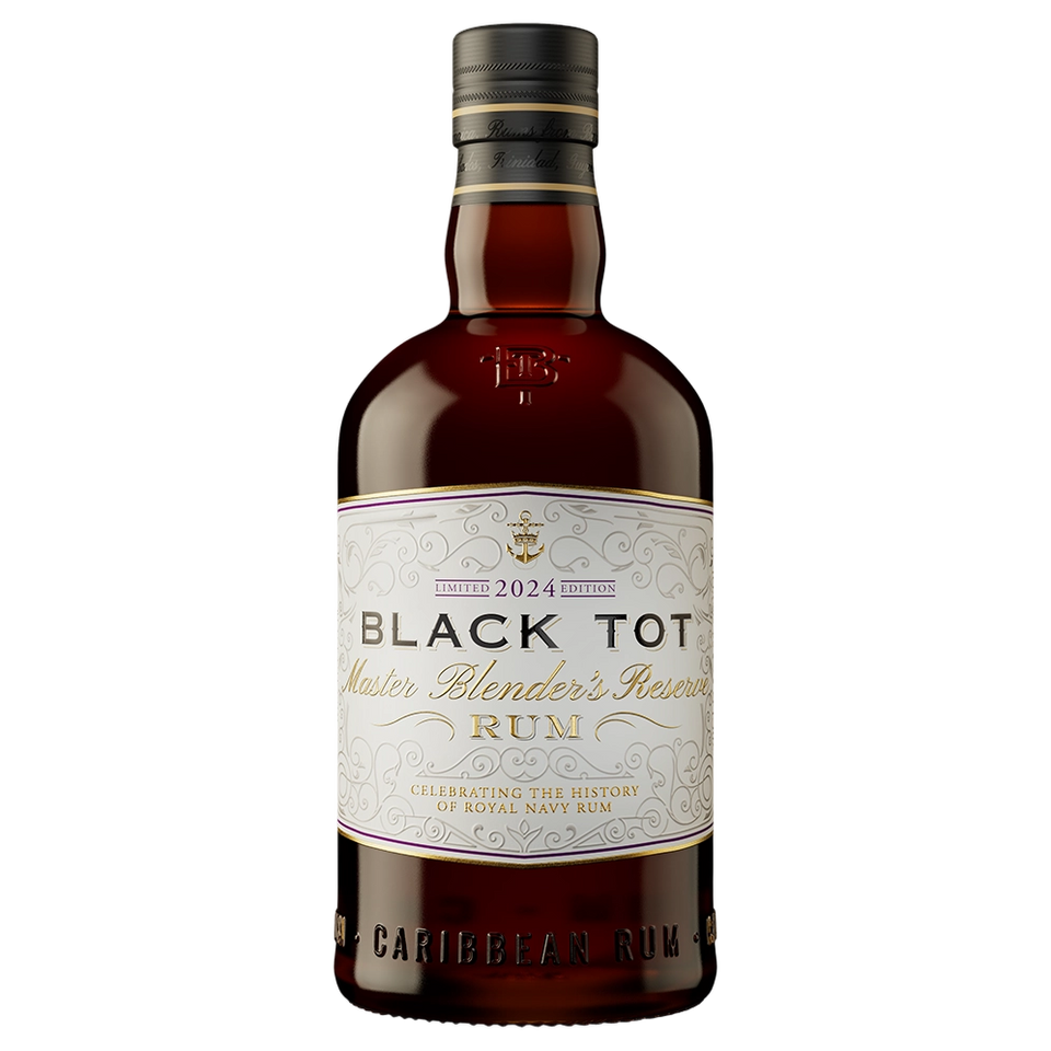 A bottle of Black Tot Master Blender's Reserve Rum 2024 54.5% 700ml