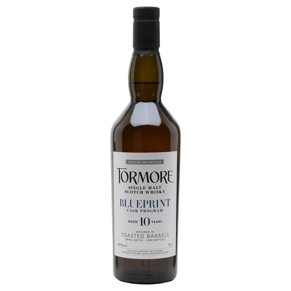 A bottle of Tormore Blueprint: Toasted Barrel 10YO 48% 700ml