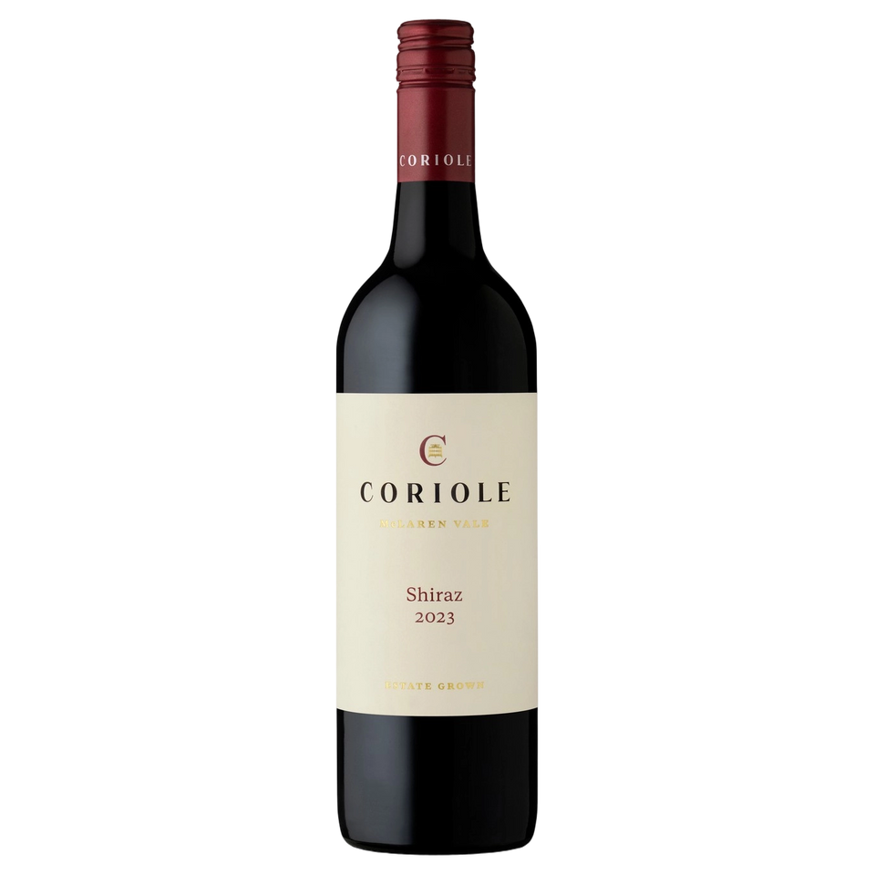 A bottle of 2023 Coriole Estate Shiraz 750ml Red Wine