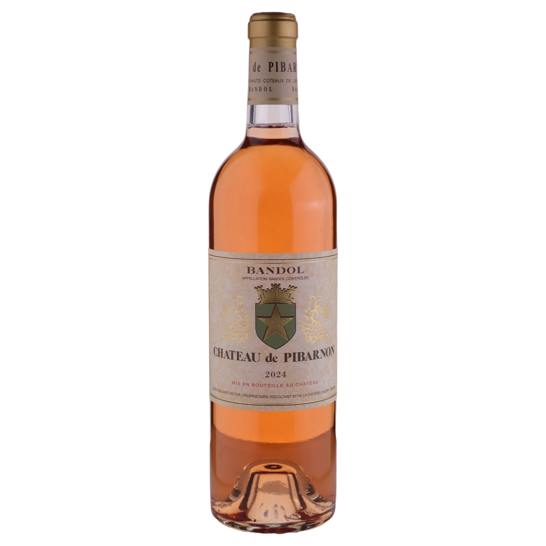 A bottle of 2024 Château de Pibarnon Bandol Rosé 750ml Rose Wine