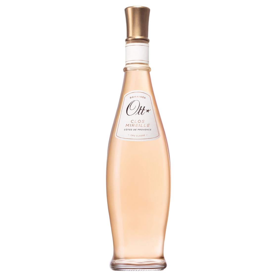 A bottle of 2024 Dom.Ott Clos Mireille Rose 750ml Rose Wine