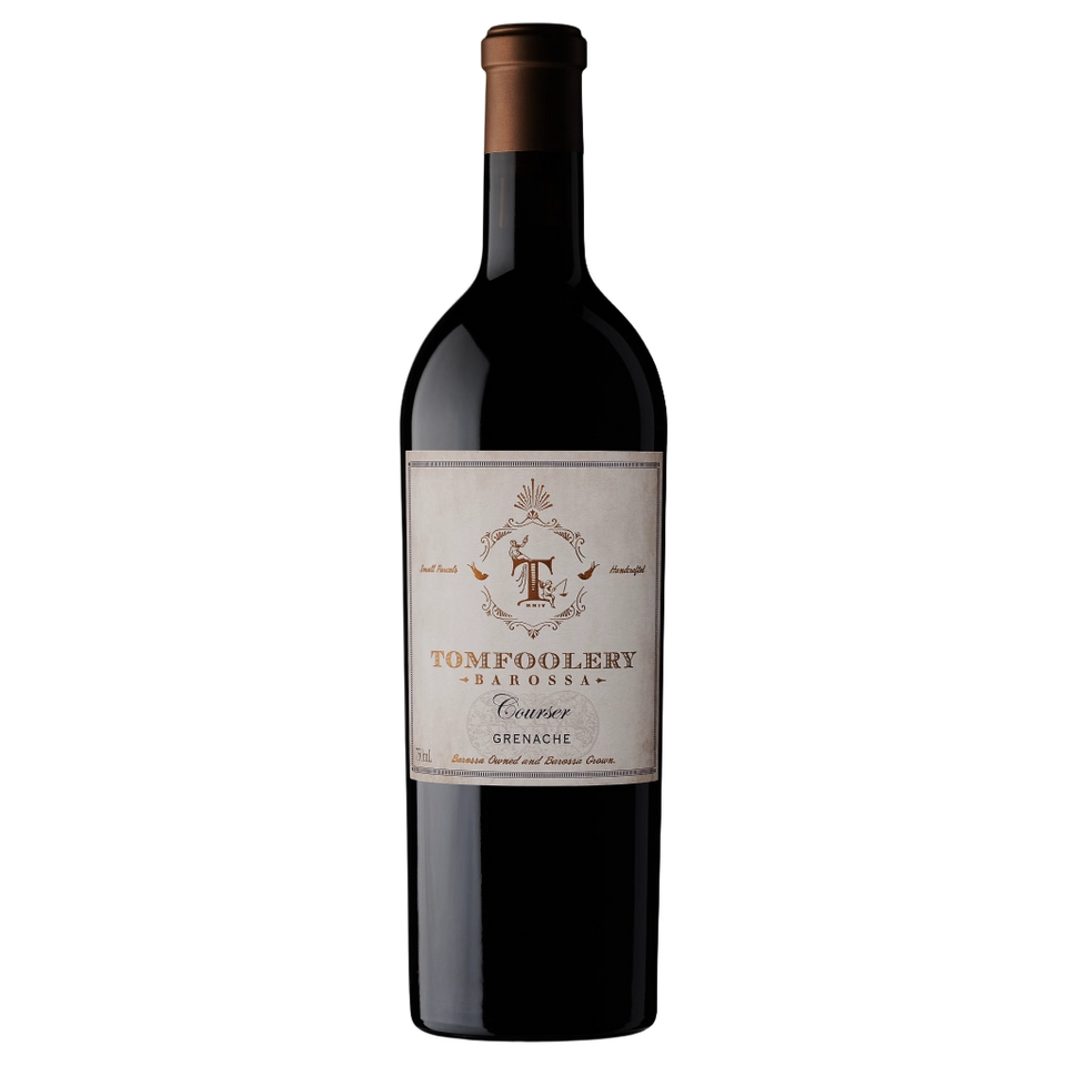 A bottle of 2023 Tomfoolery The Courser Grenache 750ml Red Wine
