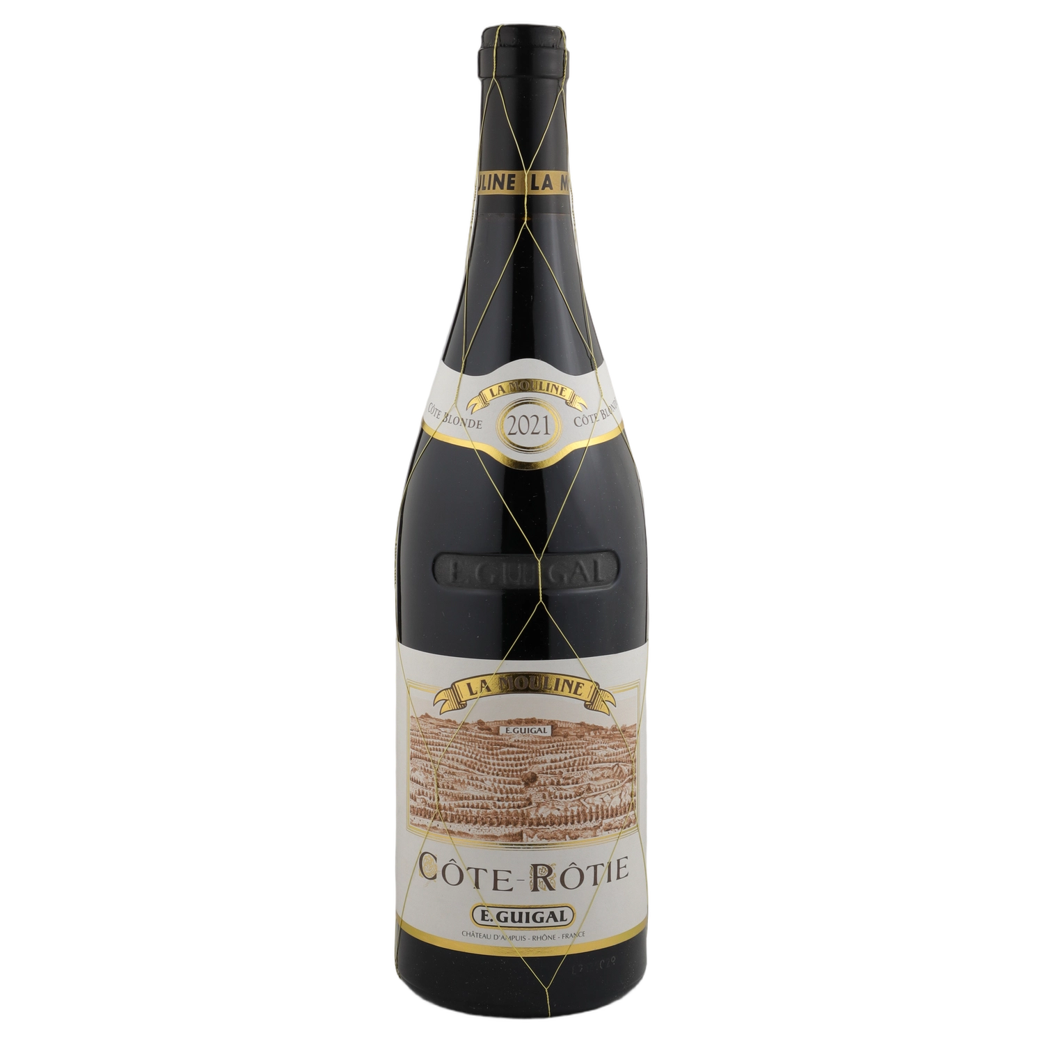 A bottle of 2021 E. Guigal Côte-Rôtie ‘La Mouline’ 750ml Red Wine