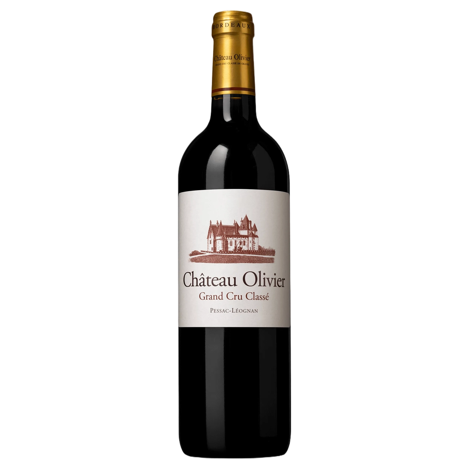 A bottle of 2023 Chateau Olivier 750ml Red Wine