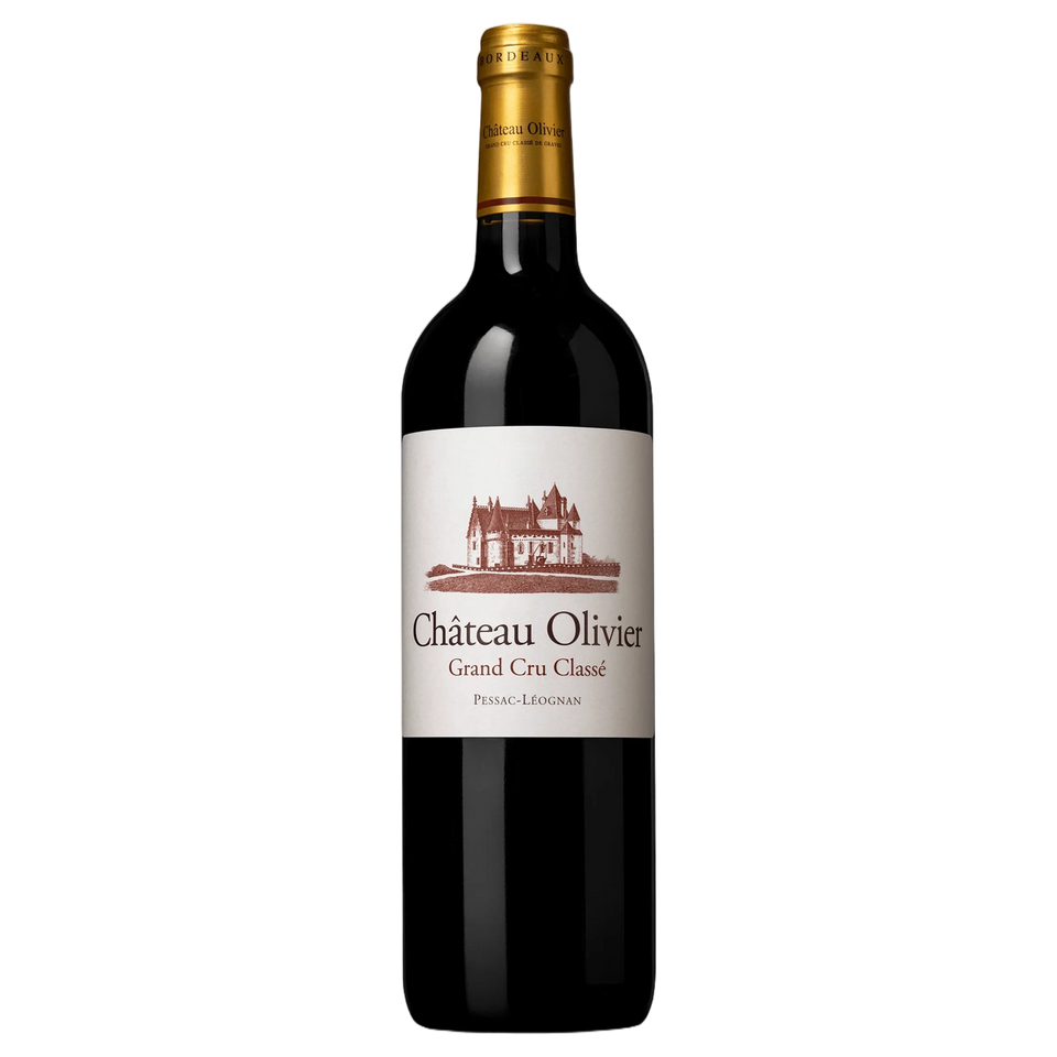 A bottle of 2023 Chateau Olivier 750ml Red Wine