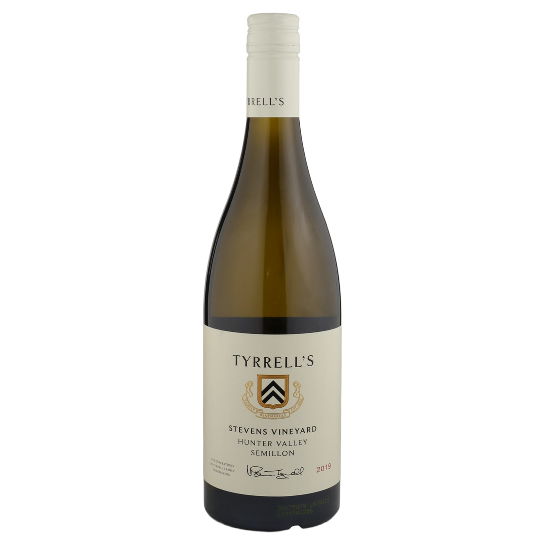 A bottle of 2019 Tyrrells Stevens Semillon 750ml White Wine