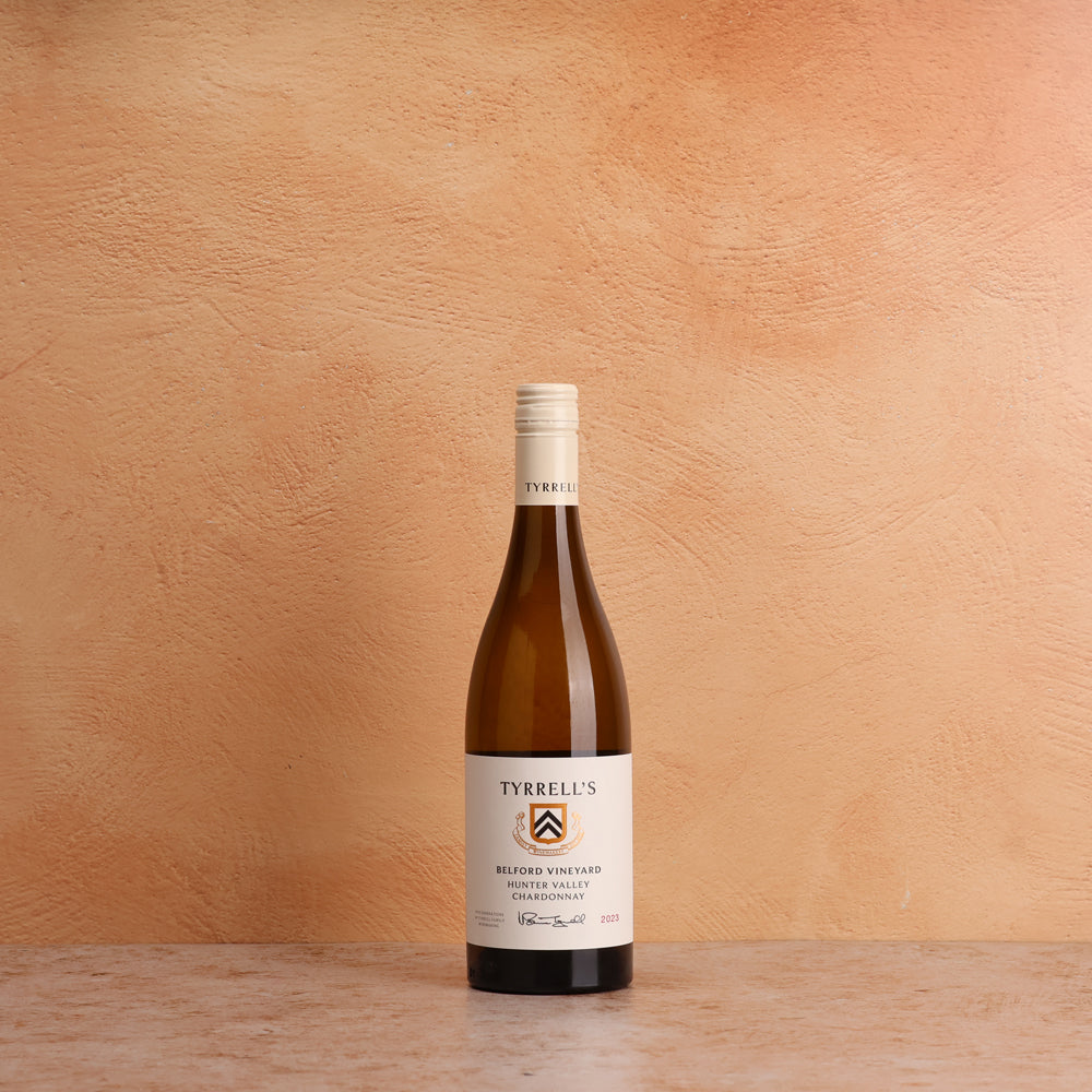A bottle of 2023 Tyrrells Belford Chardonnay 750ml White Wine