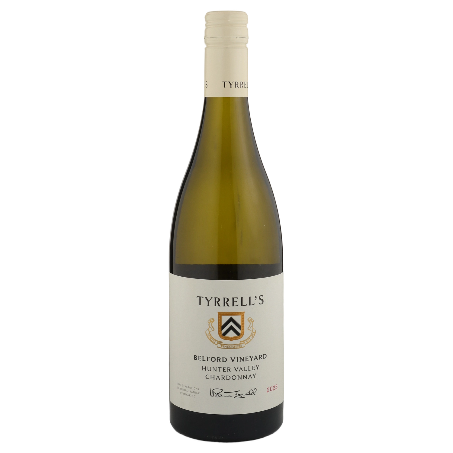 A bottle of 2023 Tyrrells Belford Chardonnay 750ml White Wine