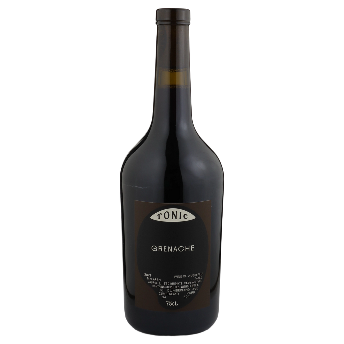 A bottle of Tonic Grenache 2021 750ml Red Wine