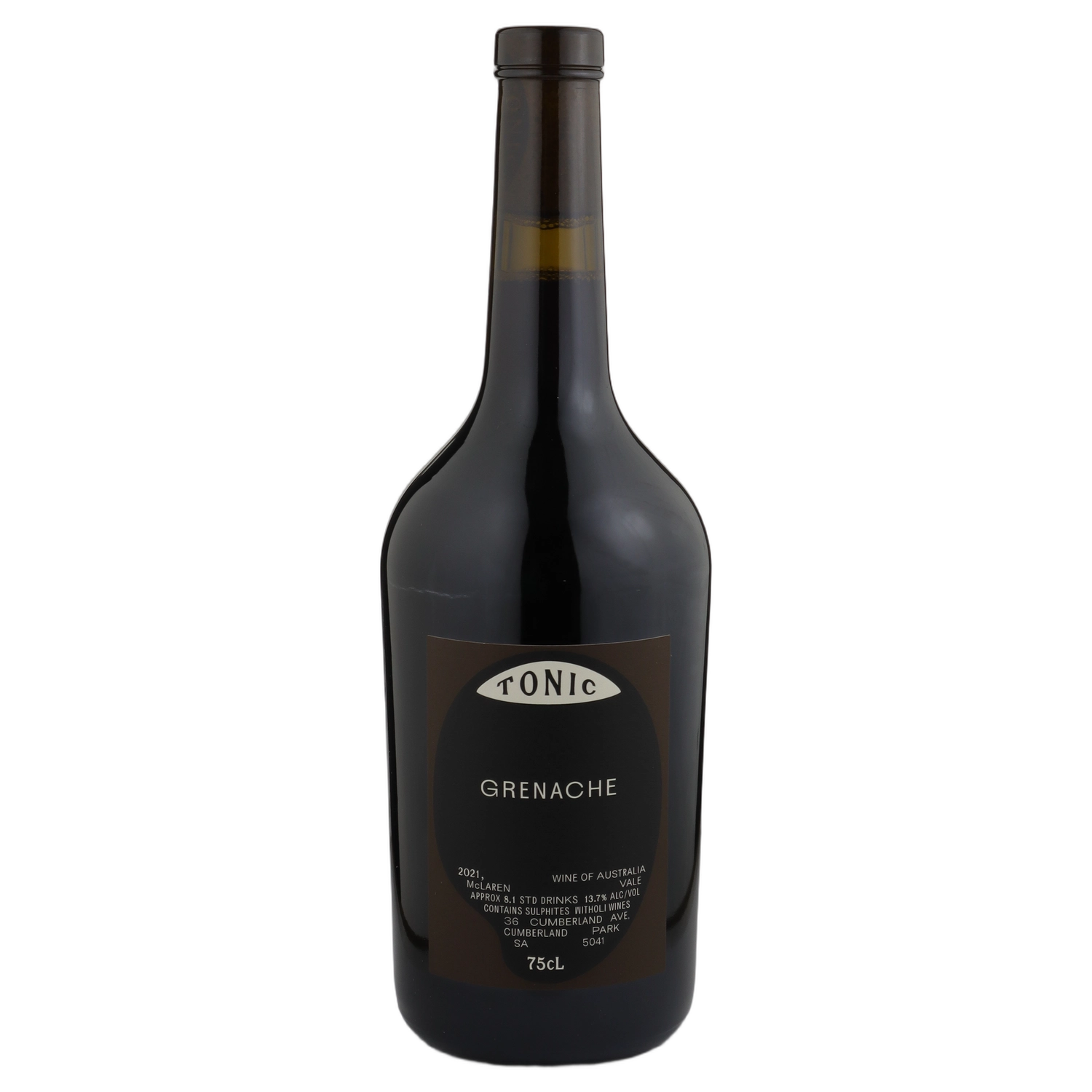 A bottle of Tonic Grenache 2021 750ml Red Wine