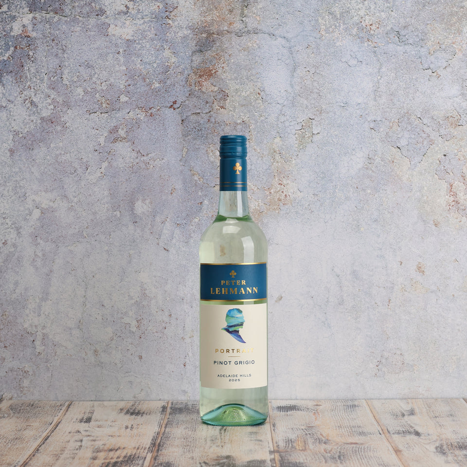 A bottle of Peter Lehmann Portraits Pinot Grigio 2025 750ml White Wine