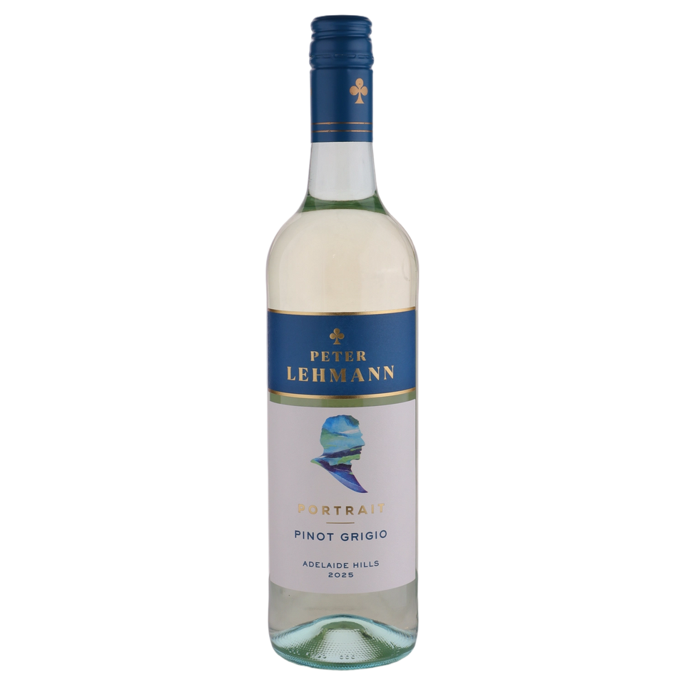 A bottle of Peter Lehmann Portraits Pinot Grigio 2025 750ml White Wine