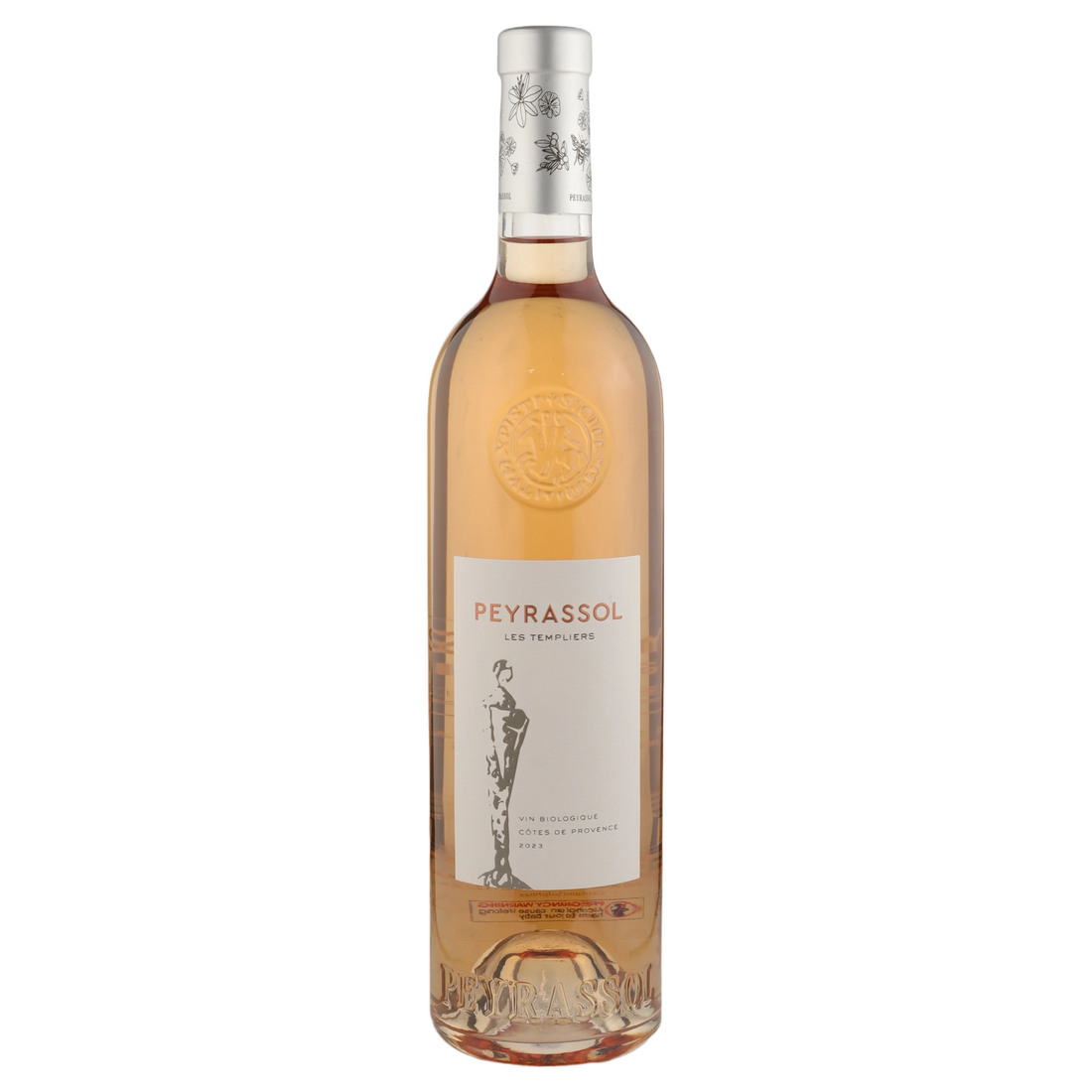 A bottle of 2023 Peyrassol Les Templiers Rose Cotes de Provence 750ml Rose Wine
