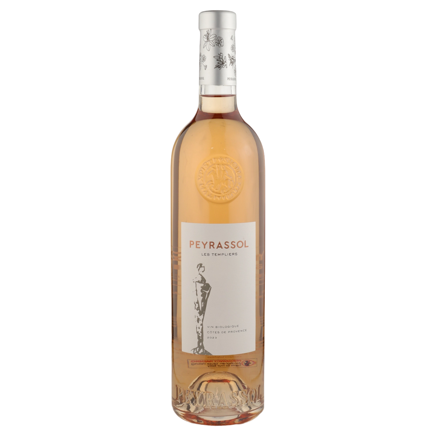 A bottle of 2023 Peyrassol Les Templiers Rose Cotes de Provence 750ml Rose Wine