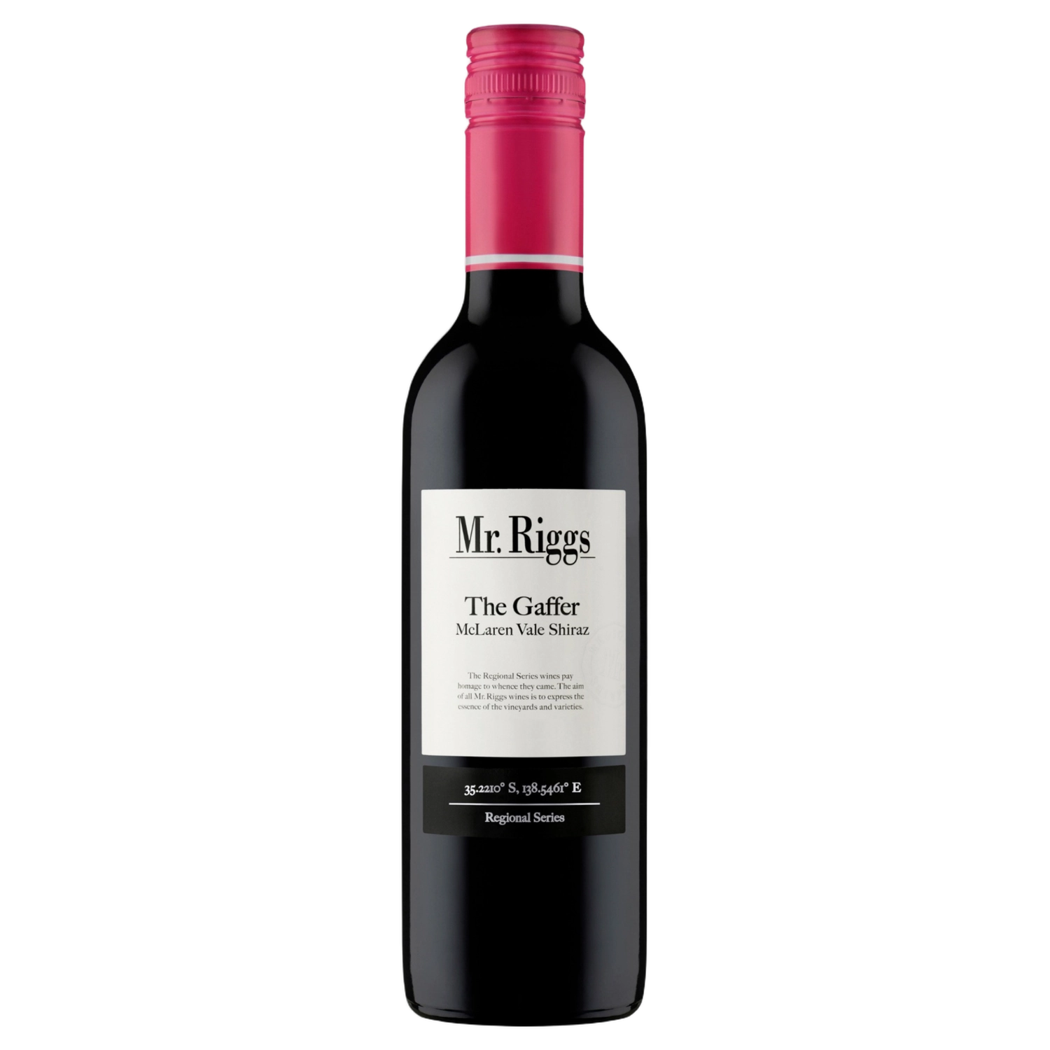 A bottle of 2023 Mr. Riggs The Gaffer Shiraz 375ml Red Wine
