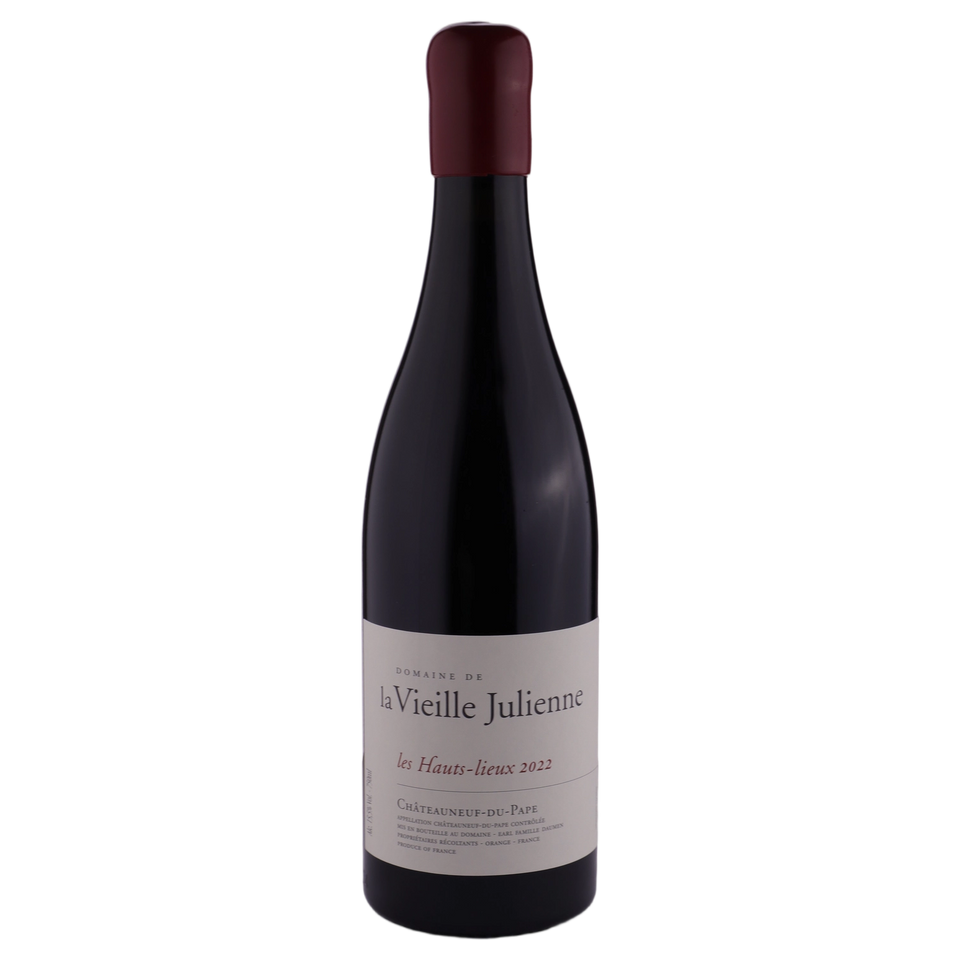 A bottle of 2022 Vieille Julienne Chateauneuf Du Pape Les Hauts Lieux 750ml Red Wine