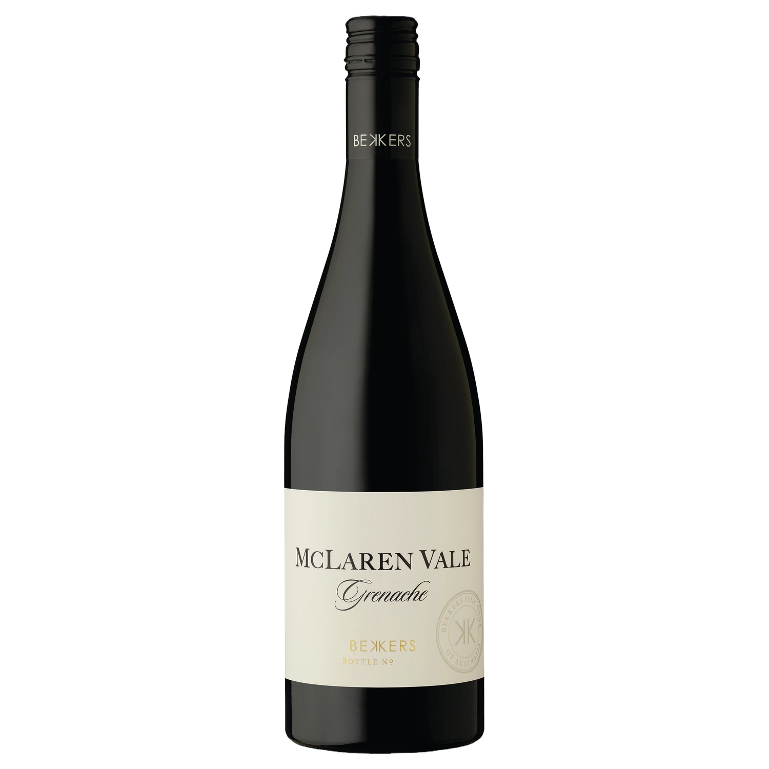 A bottle of 2022 Bekkers McLaren Vale Grenache 750ml Red Wine