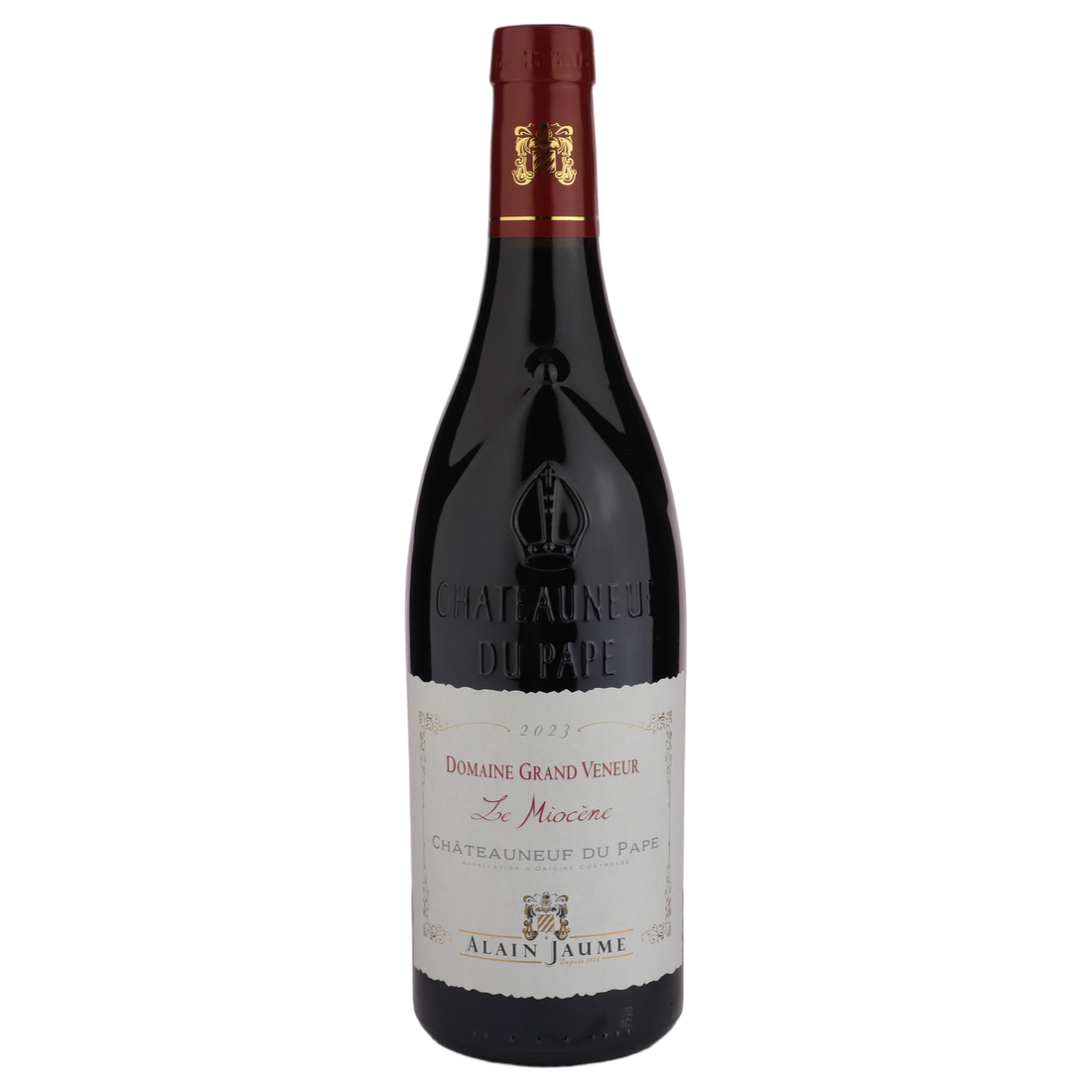 A bottle of 2023 Alain Jaume Le Miocine Rouge Chateauneuf du Pape 750ml Red Wine