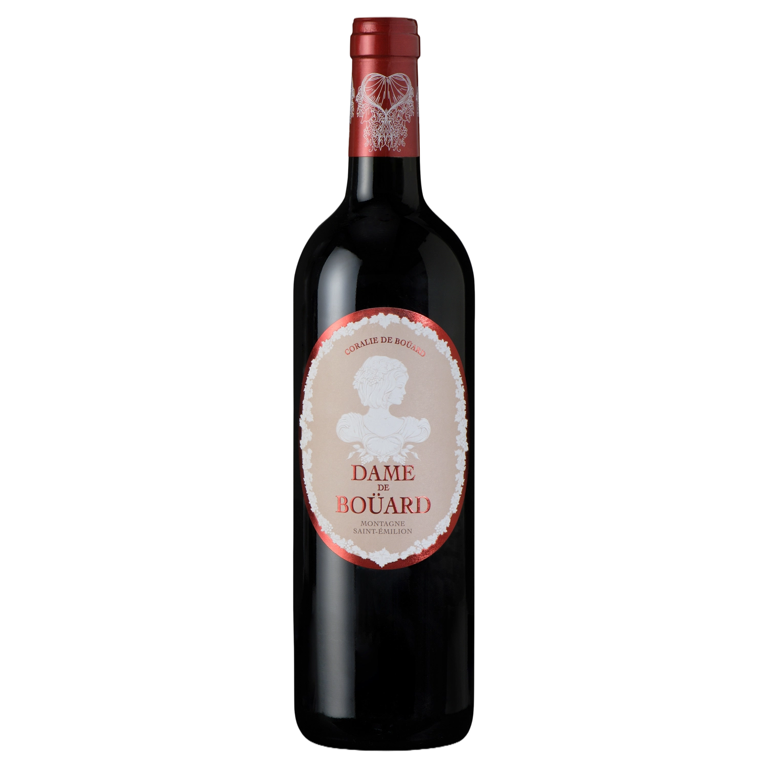 A bottle of 2016 Dame De Bouard 750ml Red Wine
