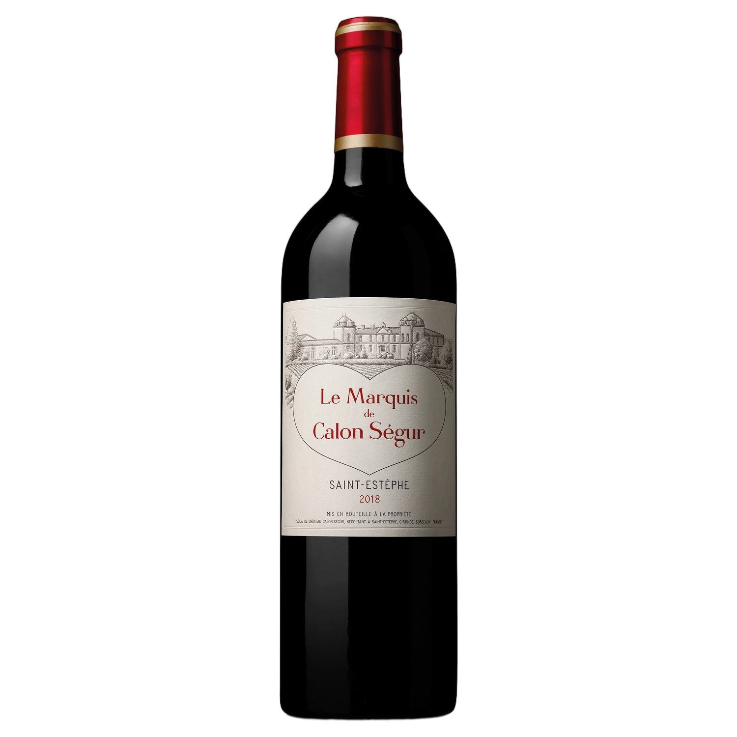A bottle of 2023 Le Marquis De Calon Segur 1500ml Red Wine