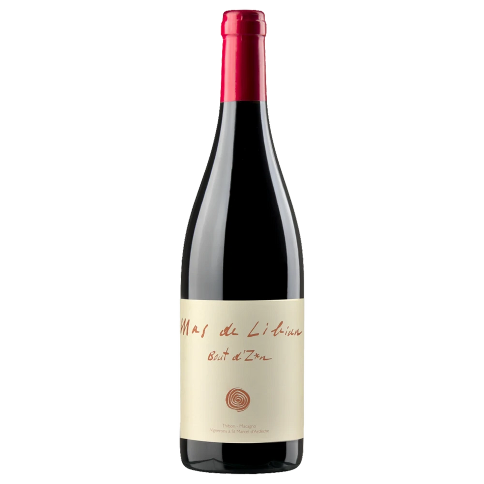 A bottle of 2024 Mas de Libian Côtes du Rhône Bout d'Zan Rouge 750ml Red Wine