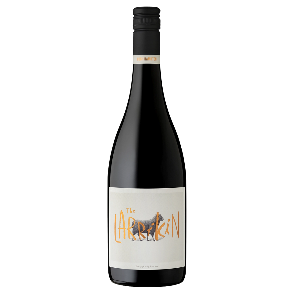 A bottle of 2021 Hugh Hamilton The Larrikin Shiraz Cabernet 750ml Red Wine