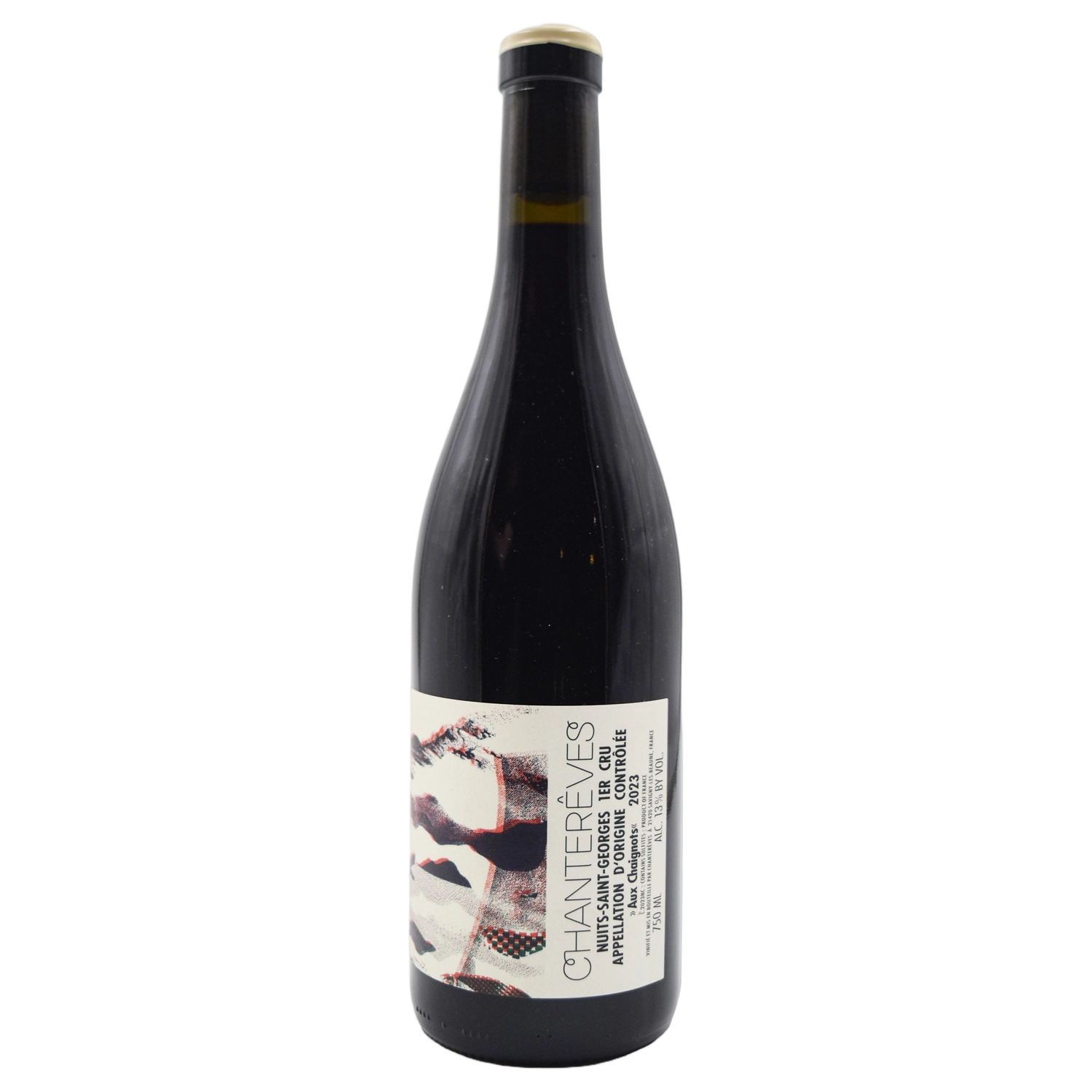 A bottle of 2023 Chanterêves Nuits Saint Georges 1er Cru Aux Chaignots 750ml Red Wine
