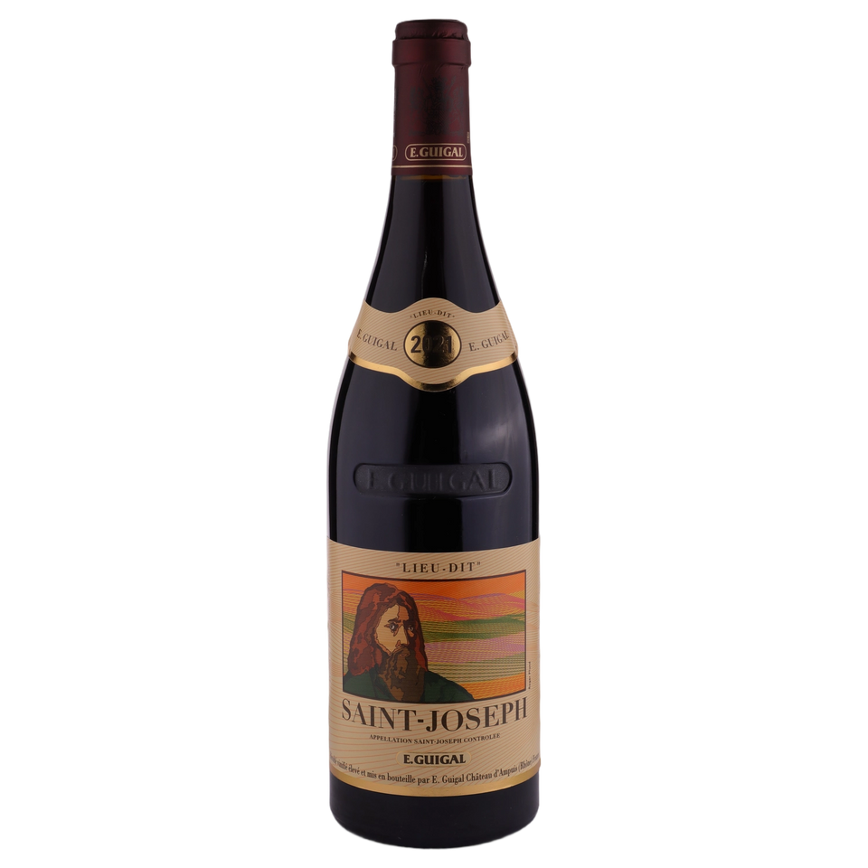 A bottle of 2021 Guigal Saint Joseph Lieu Dit Joseph Rouge 750ml Red Wine