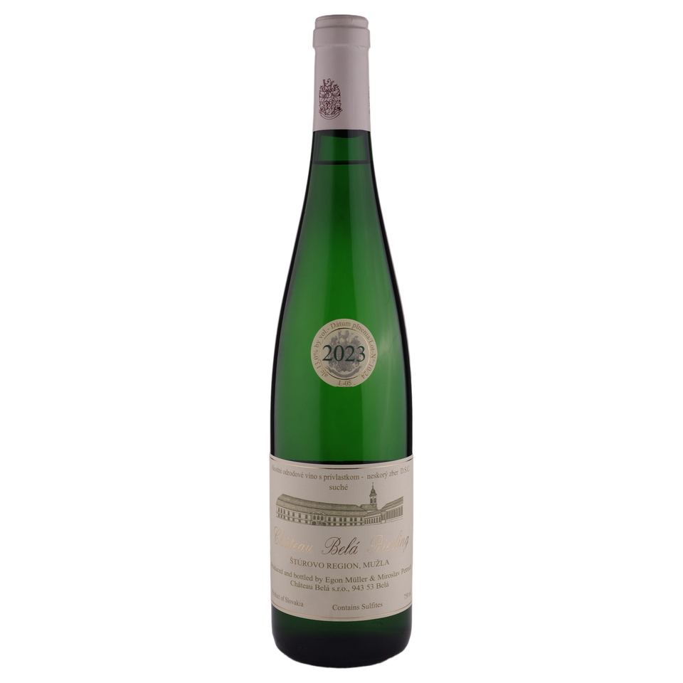A bottle of 2023 Egon Müller Château Belá Riesling 750ml White Wine