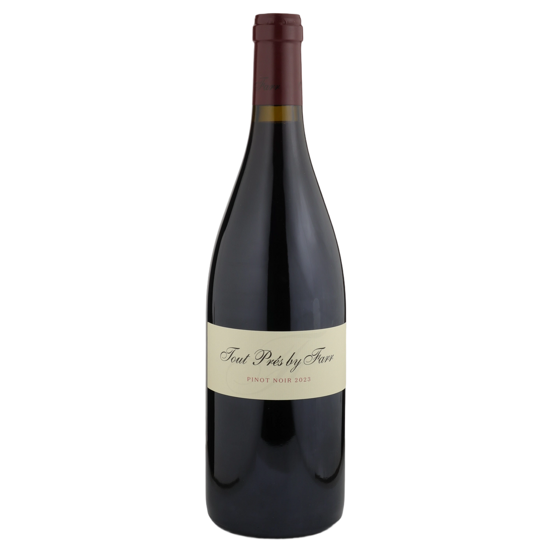 A bottle of 2023 By Farr Tout Pres Pinot Noir 750ml Red Wine