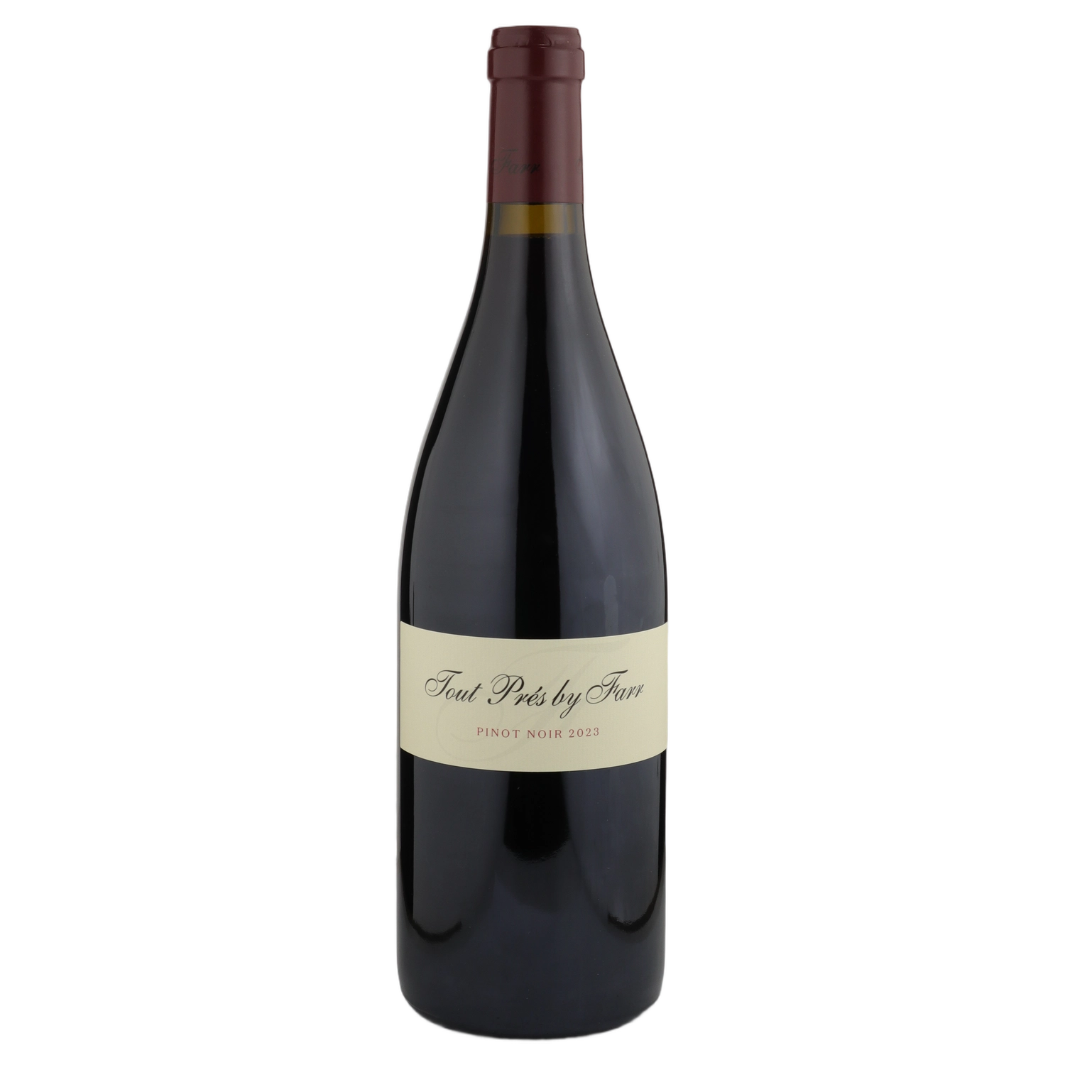 A bottle of 2023 By Farr Tout Pres Pinot Noir 750ml Red Wine