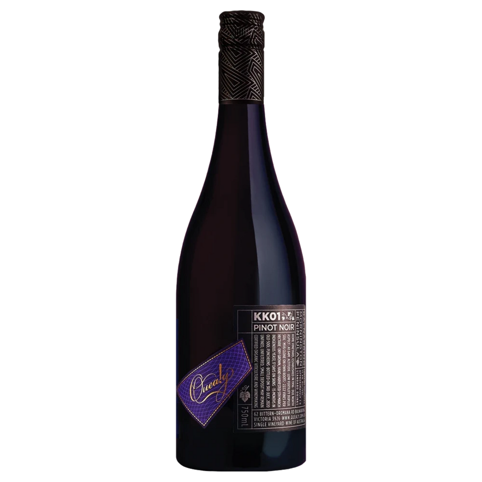 A bottle of 2024 Quealy KK01 Pinot Noir 750ml Red Wine