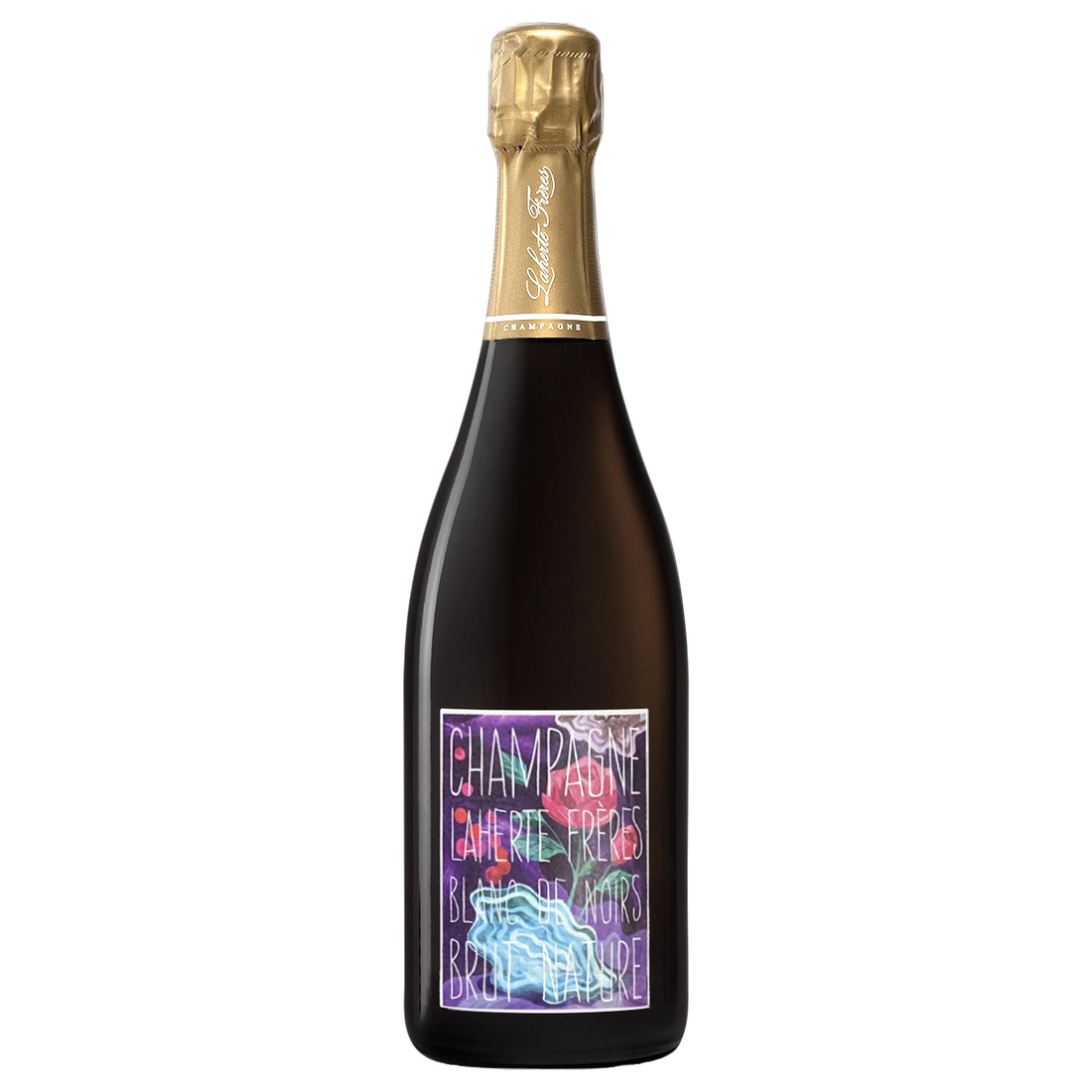 A bottle of NV Champagne Laherte Frères Blanc de Noirs Brut Nature (Base 23. Disg. Mar 2025) 750ml Sparkling Wine