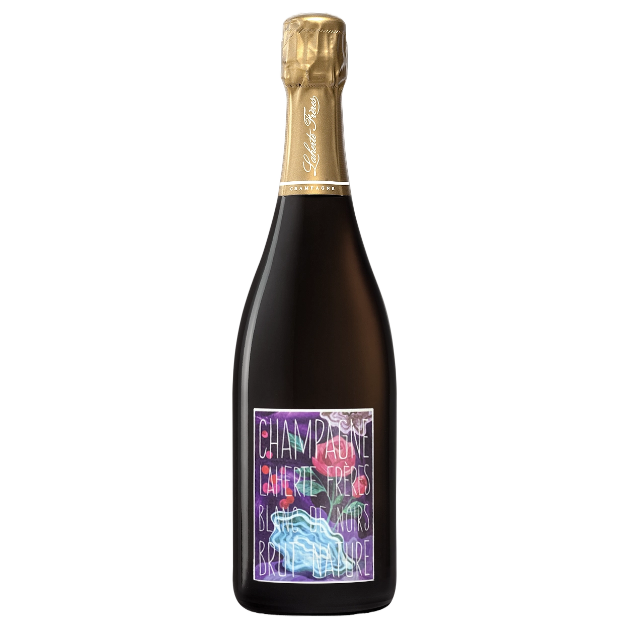 A bottle of NV Champagne Laherte Frères Blanc de Noirs Brut Nature (Base 23. Disg. Mar 2025) 750ml Sparkling Wine