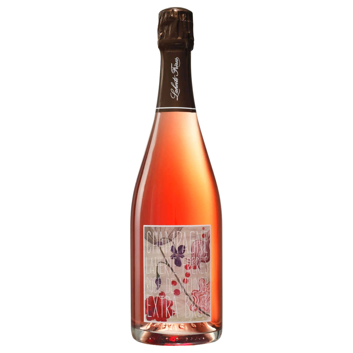 A bottle of NV Champagne Laherte Frères Rosé de Meunier (Base 22. Disg. Jun 2025) 750ml Sparkling Wine