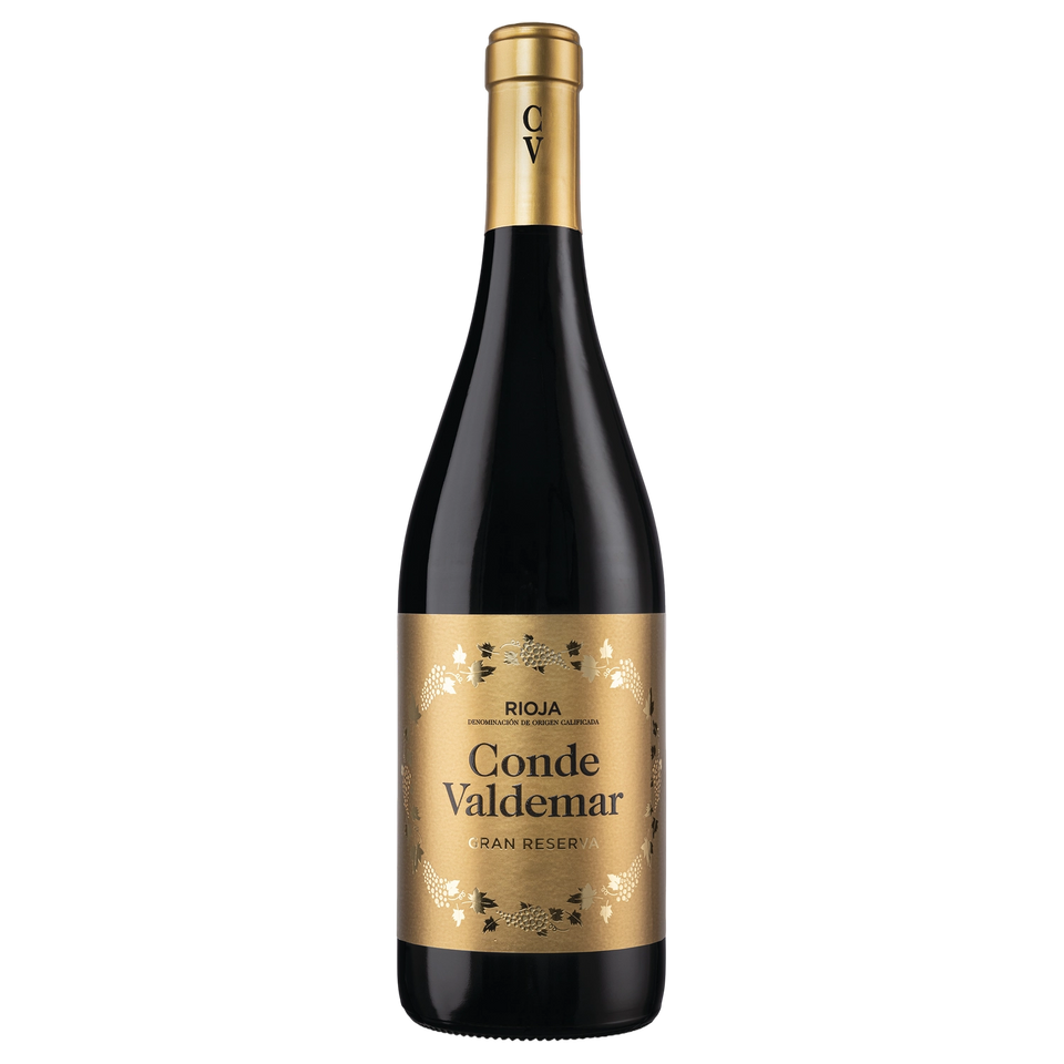 A bottle of 2017 Bodegas Valdemar Conde Valdemar Gran Reserva 750ml Red Wine