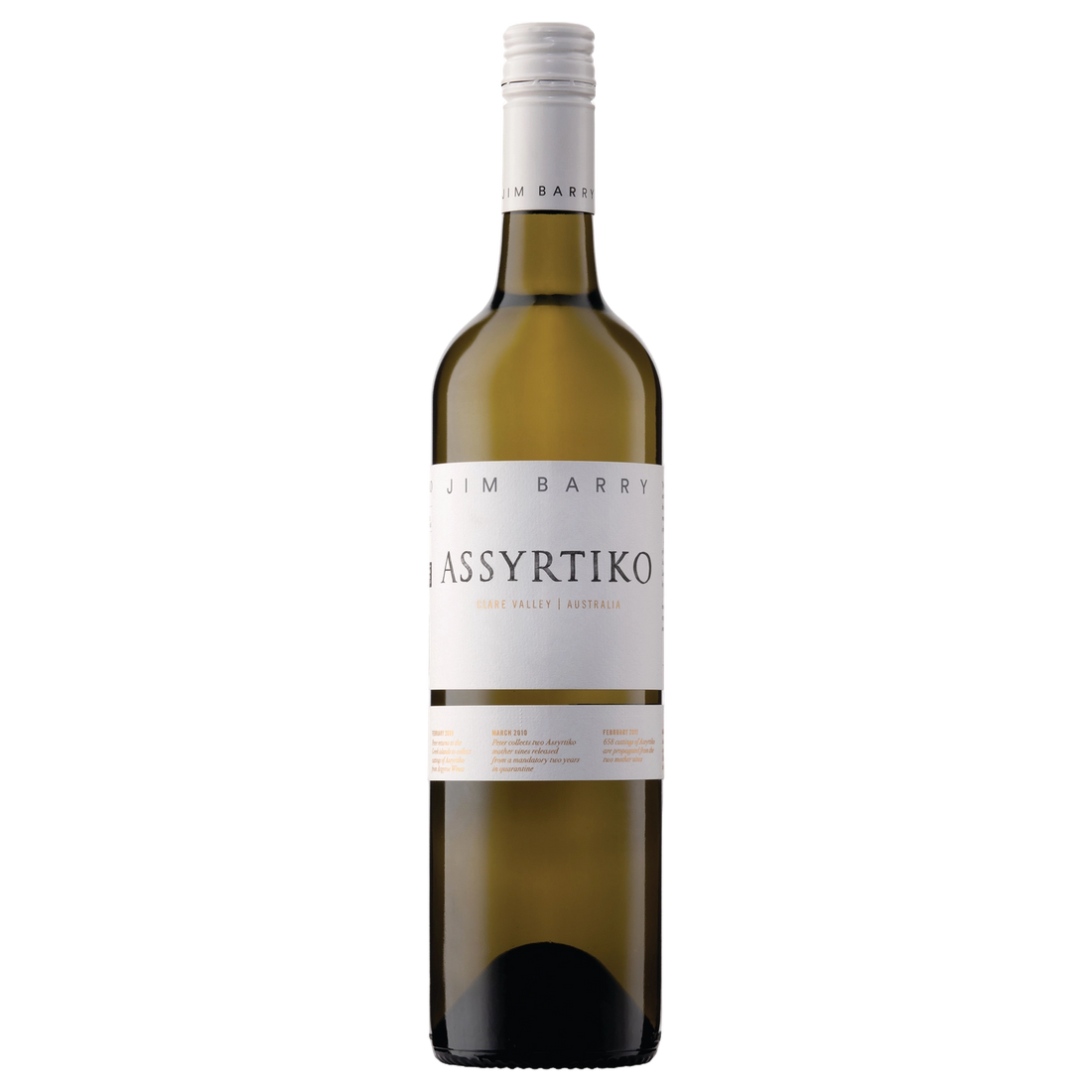 A bottle of 2025 Jim Barry Assyrtiko 750ml White Wine