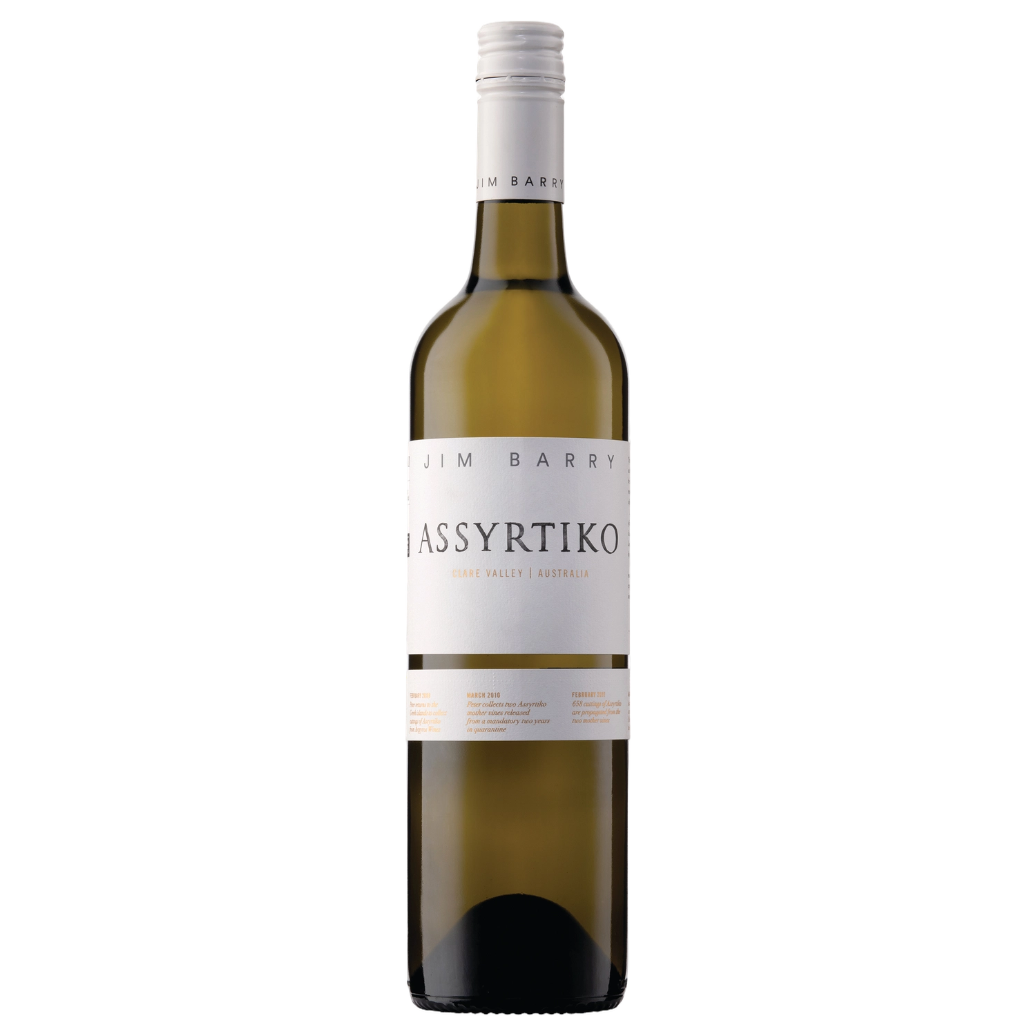 A bottle of 2025 Jim Barry Assyrtiko 750ml White Wine