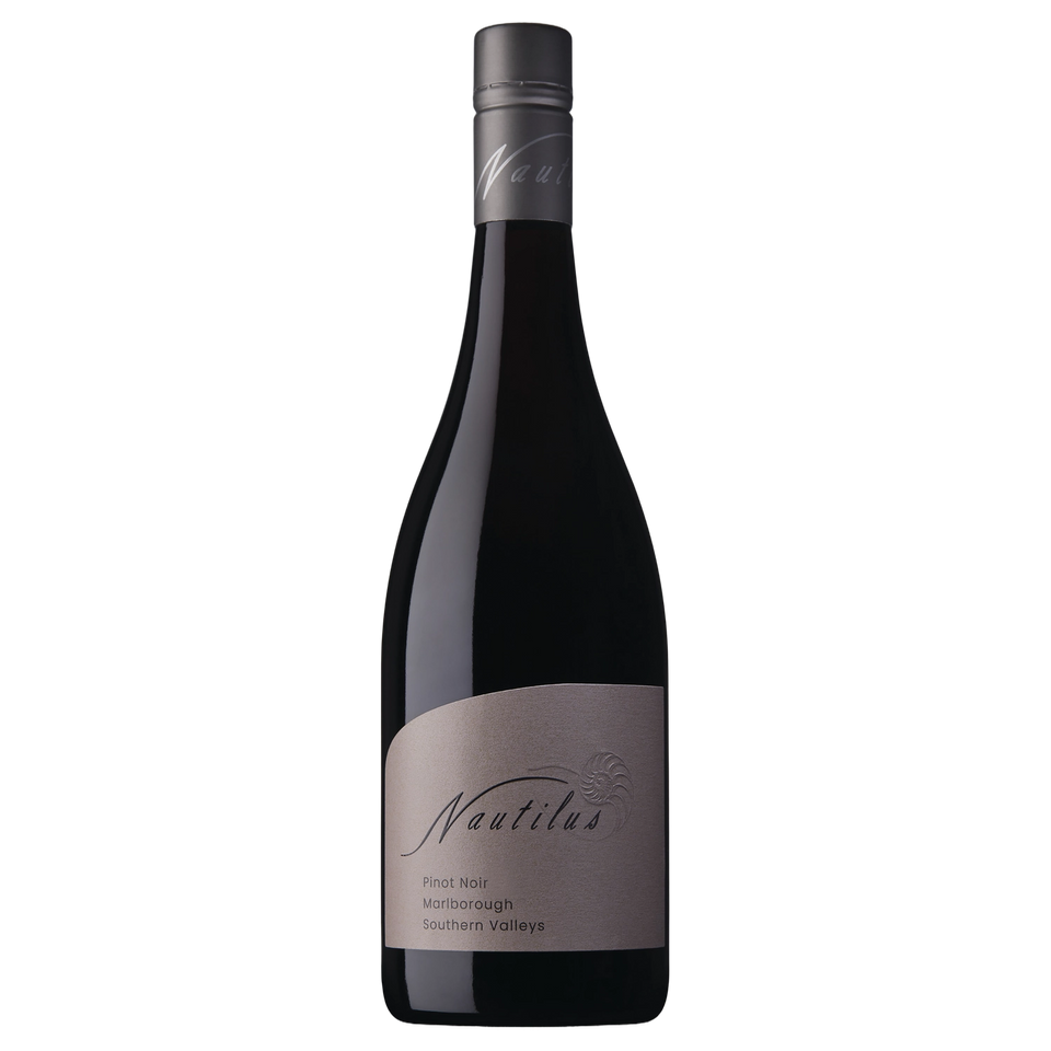 A bottle of 2022 Nautilus Estate Southern Valleys Pinot Noir Aust 750ml Red Wine