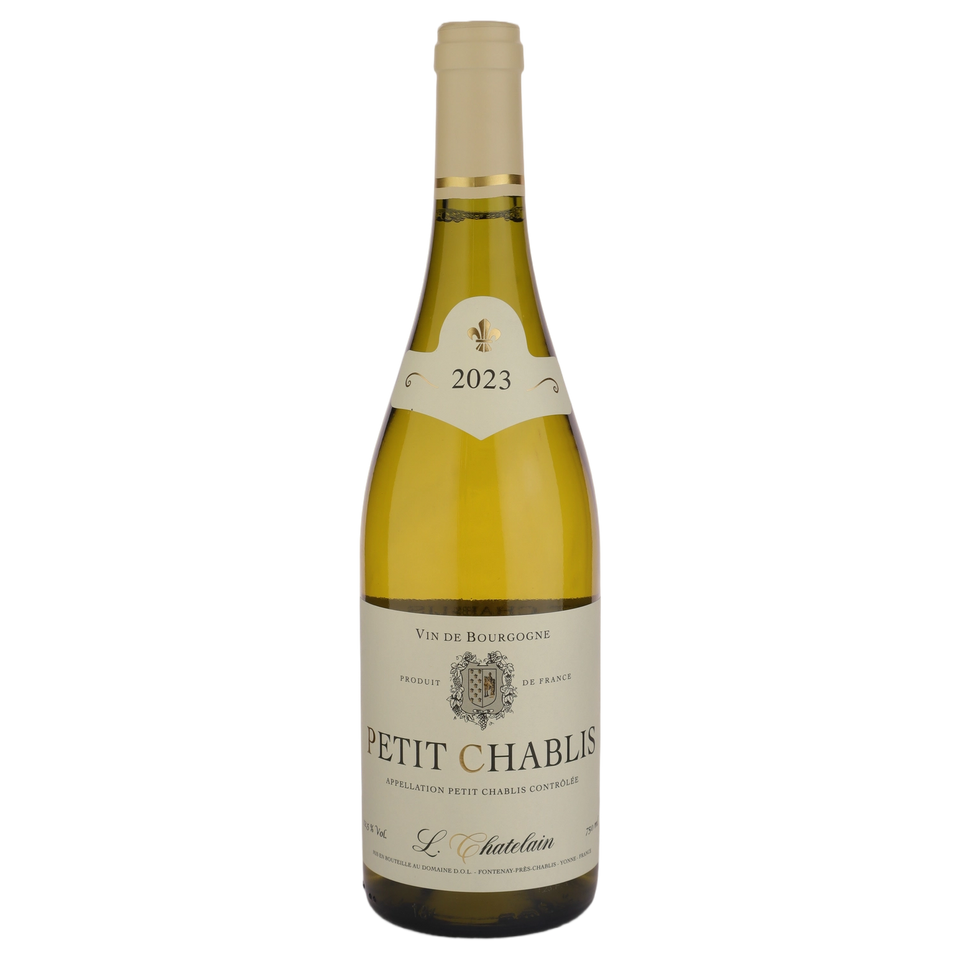 A bottle of 2023 Jaffelin Domaine Chatelain Petit Chablis 750ml White Wine