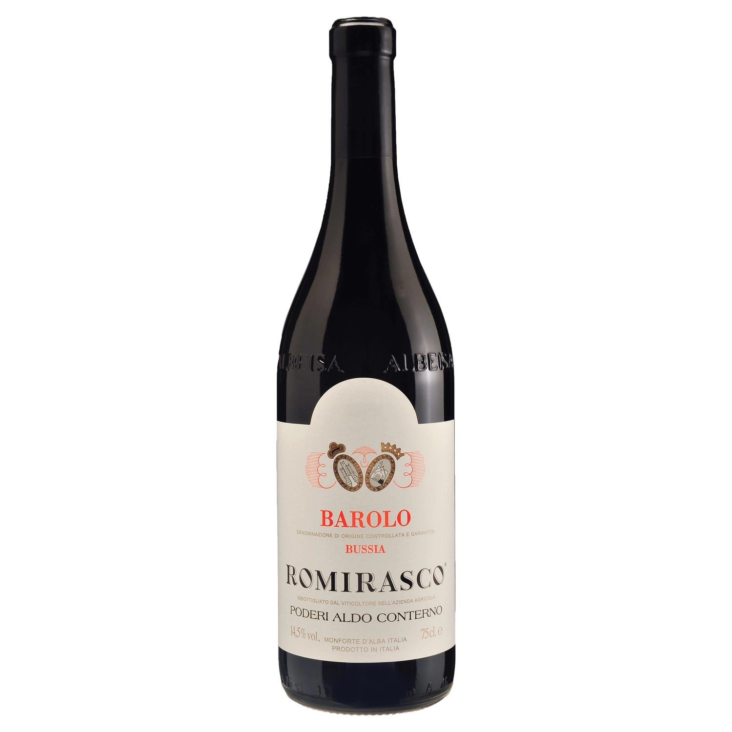 A bottle of 2020 Poderi Aldo Conterno Barolo DOCG Romirasco 750ml Red Wine