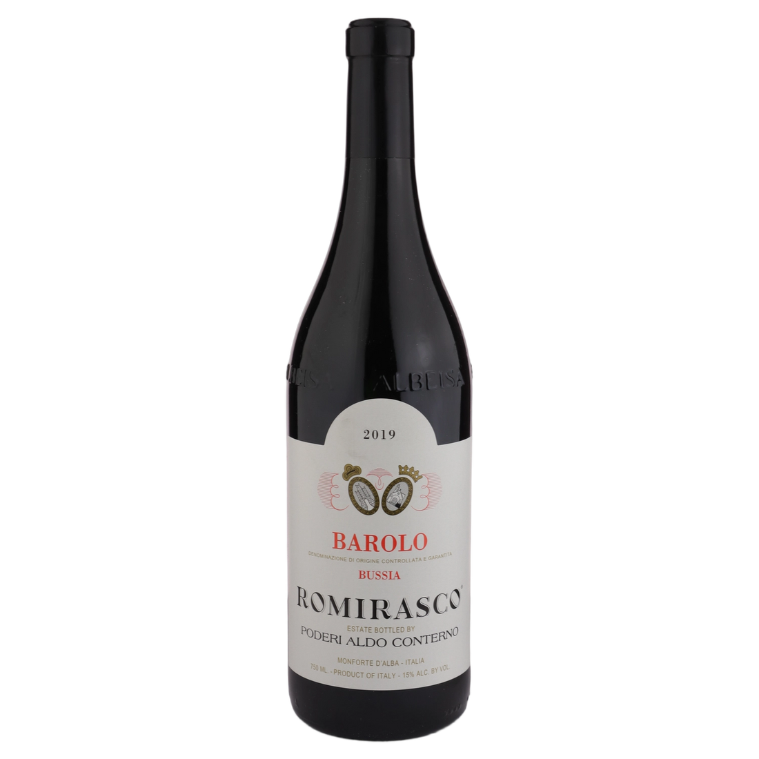 A bottle of Poderi Aldo Conterno Barolo DOCG Romirasco 2019 750ml Red Wine