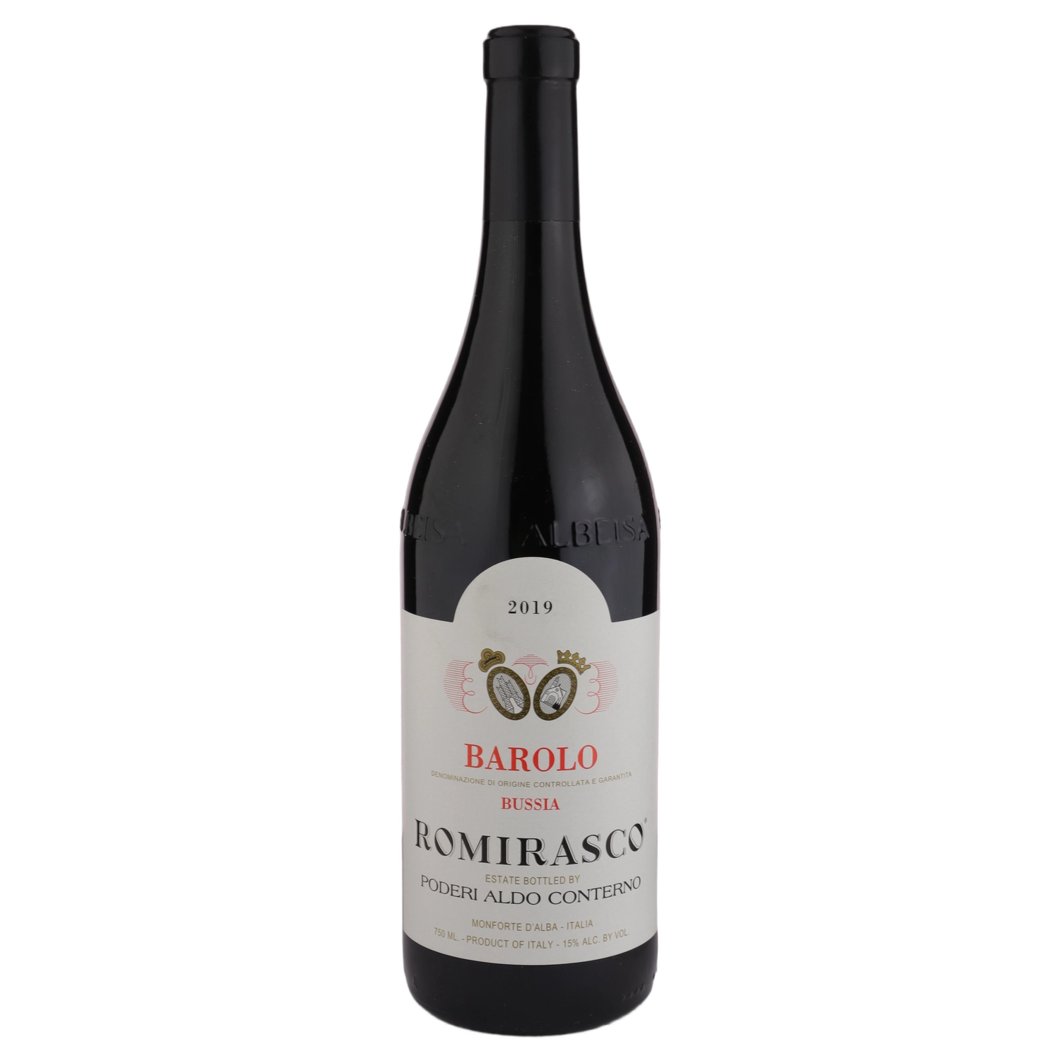 A bottle of Poderi Aldo Conterno Barolo DOCG Romirasco 2019 750ml Red Wine